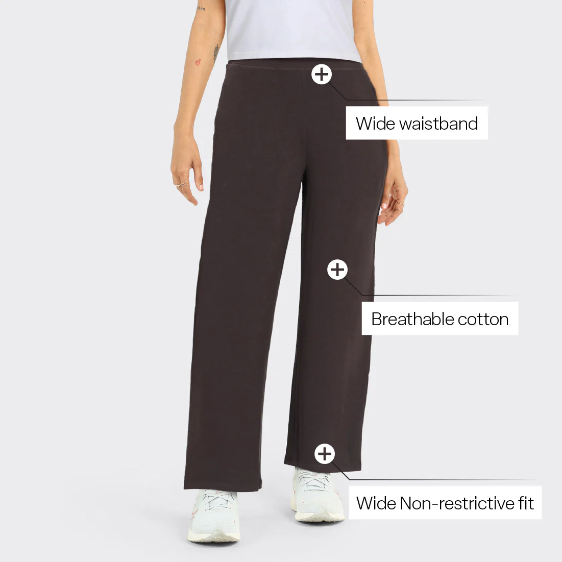 AM:PM Cotton Wide Legged Pants - Image 76