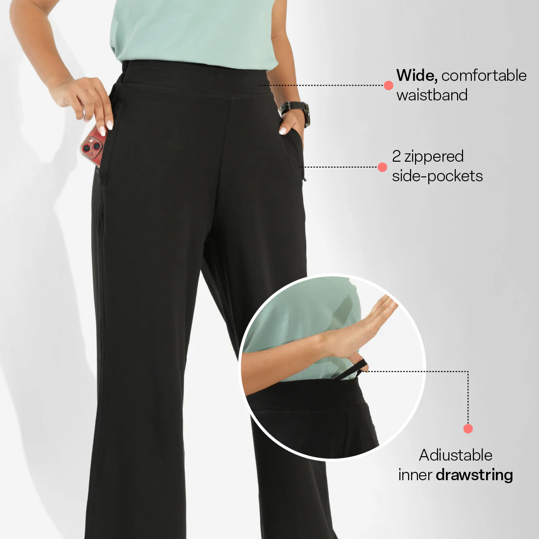 AM:PM Cotton Wide Legged Pants - Image 8