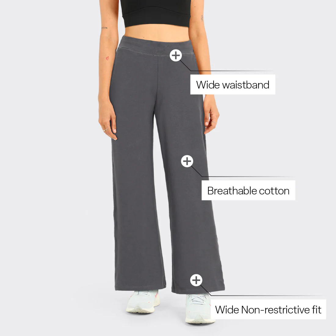AM:PM Cotton Wide Legged Pants - Image 93