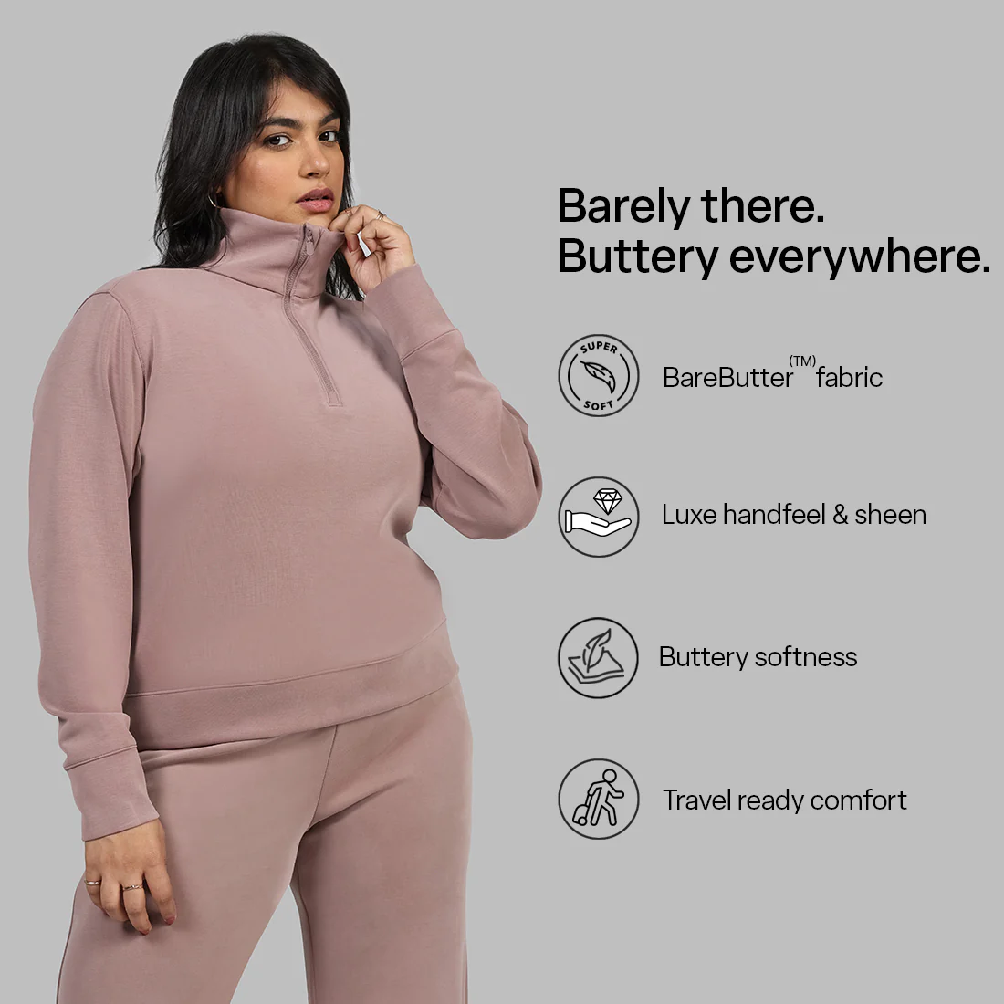 BareButter™ Pullover With Zipper - Image 162
