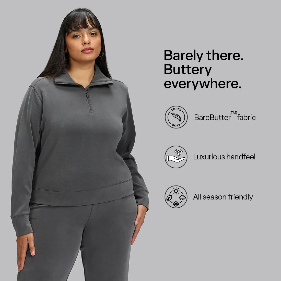 BareButter™ Pullover With Zipper - Image 30