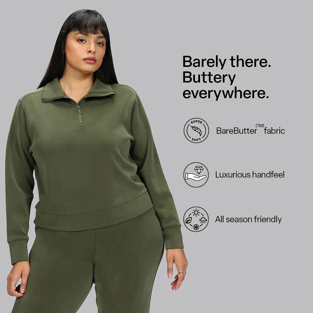 BareButter™ Pullover With Zipper - Image 56