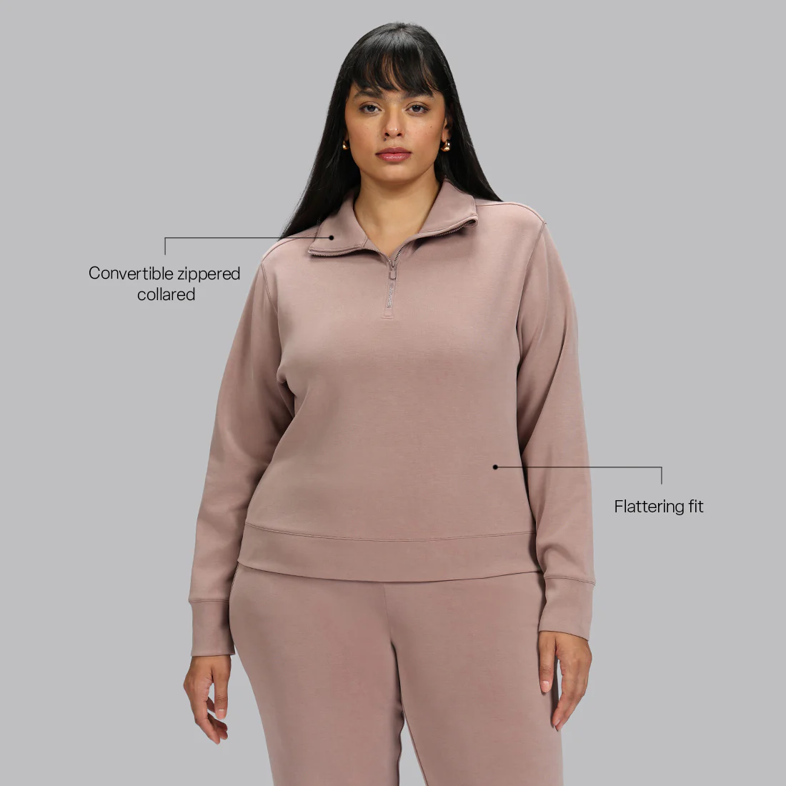 BareButter™ Pullover With Zipper - Image 80