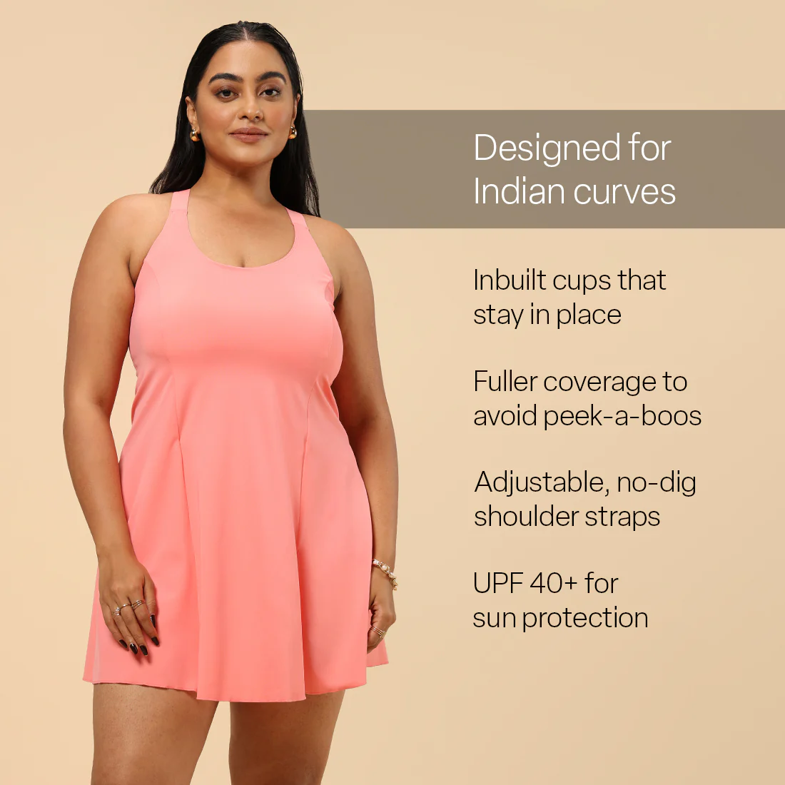 Bliss Swim Dress - Racerback - Image 100