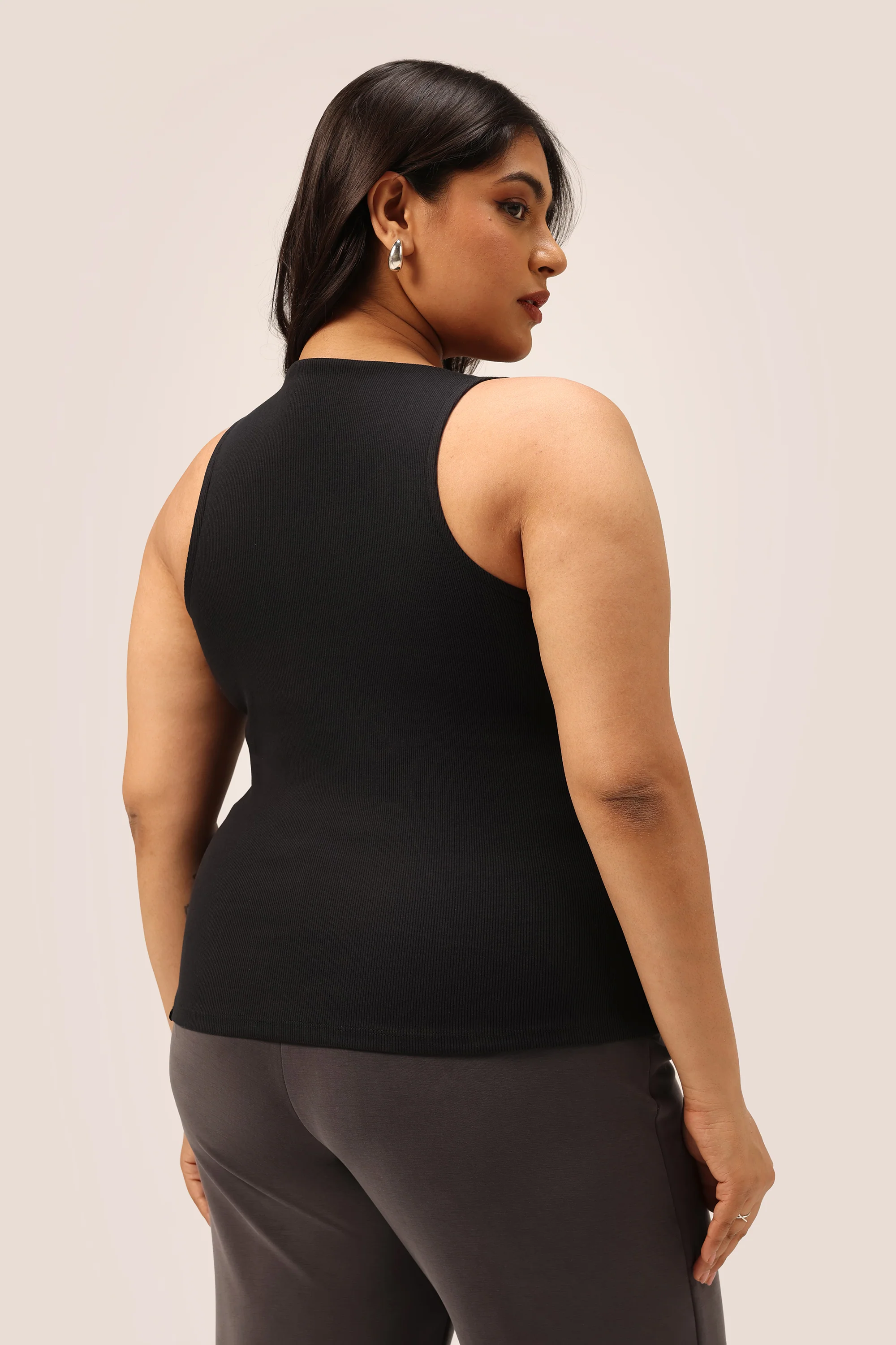 Blissentials Round Neck Built In Bra Top - Image 17