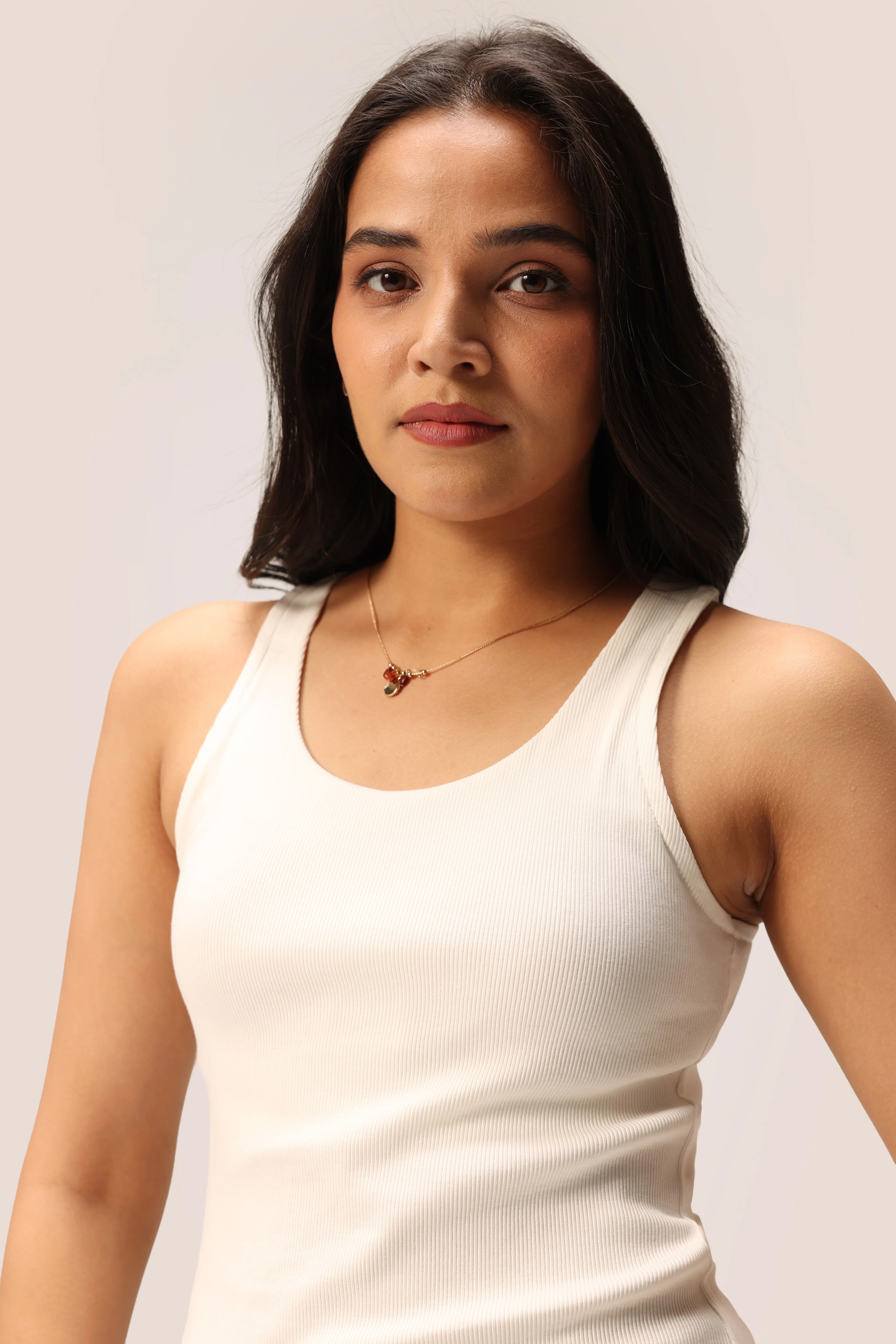 Blissentials Round Neck Built In Bra Top - Image 24