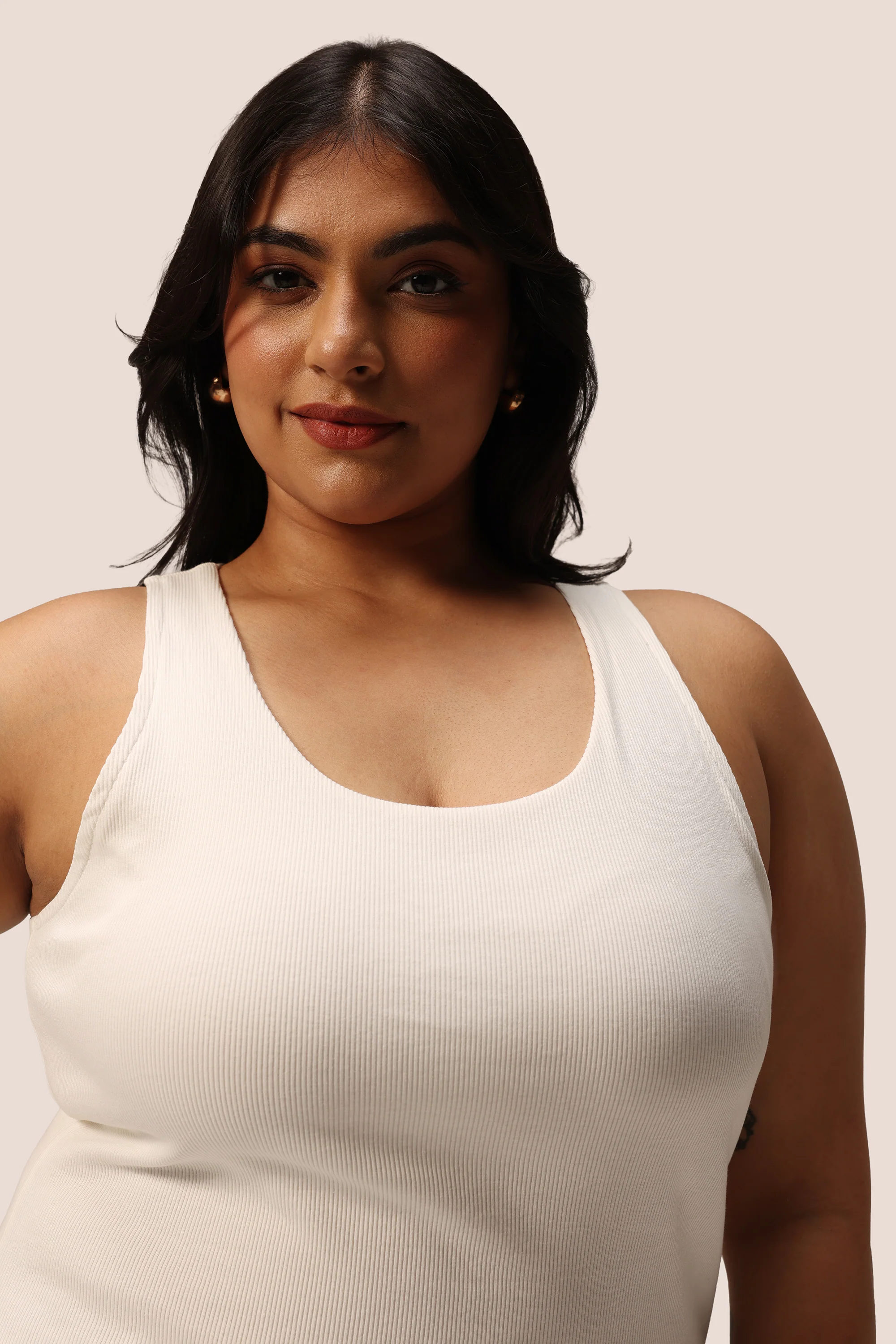 Blissentials Round Neck Built In Bra Top - Image 35