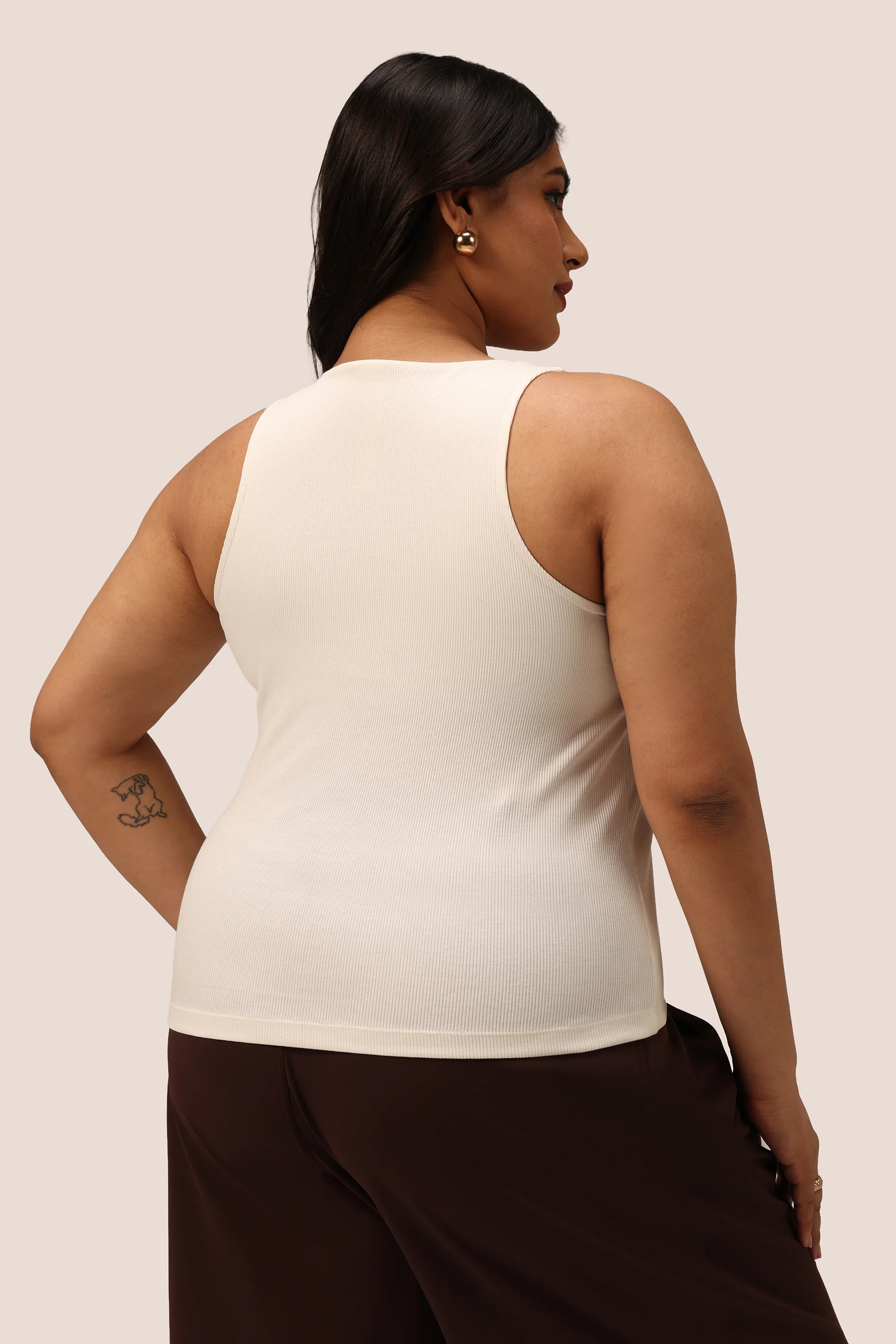 Blissentials Round Neck Built In Bra Top - Image 37