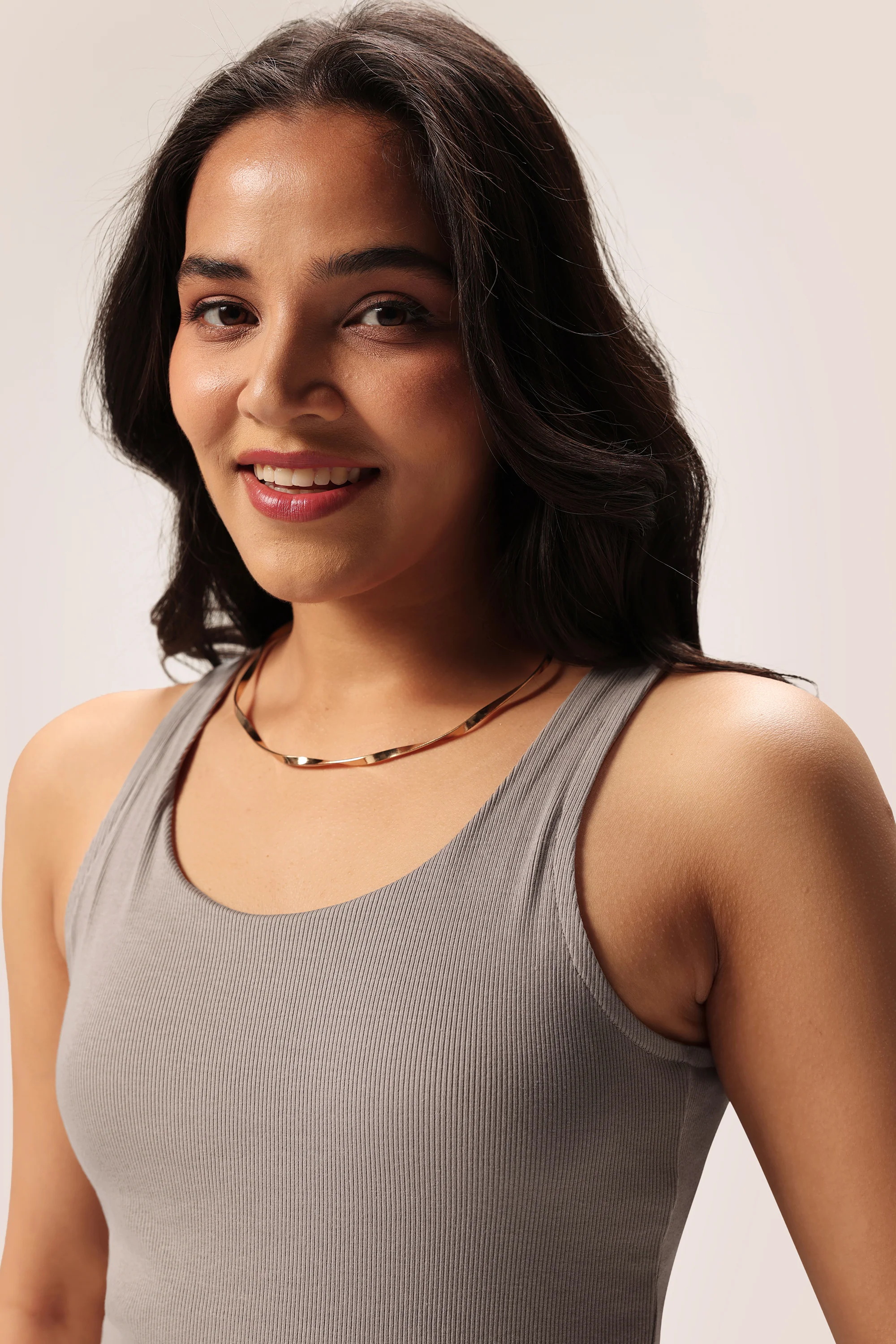 Blissentials Round Neck Built In Bra Top - Image 46
