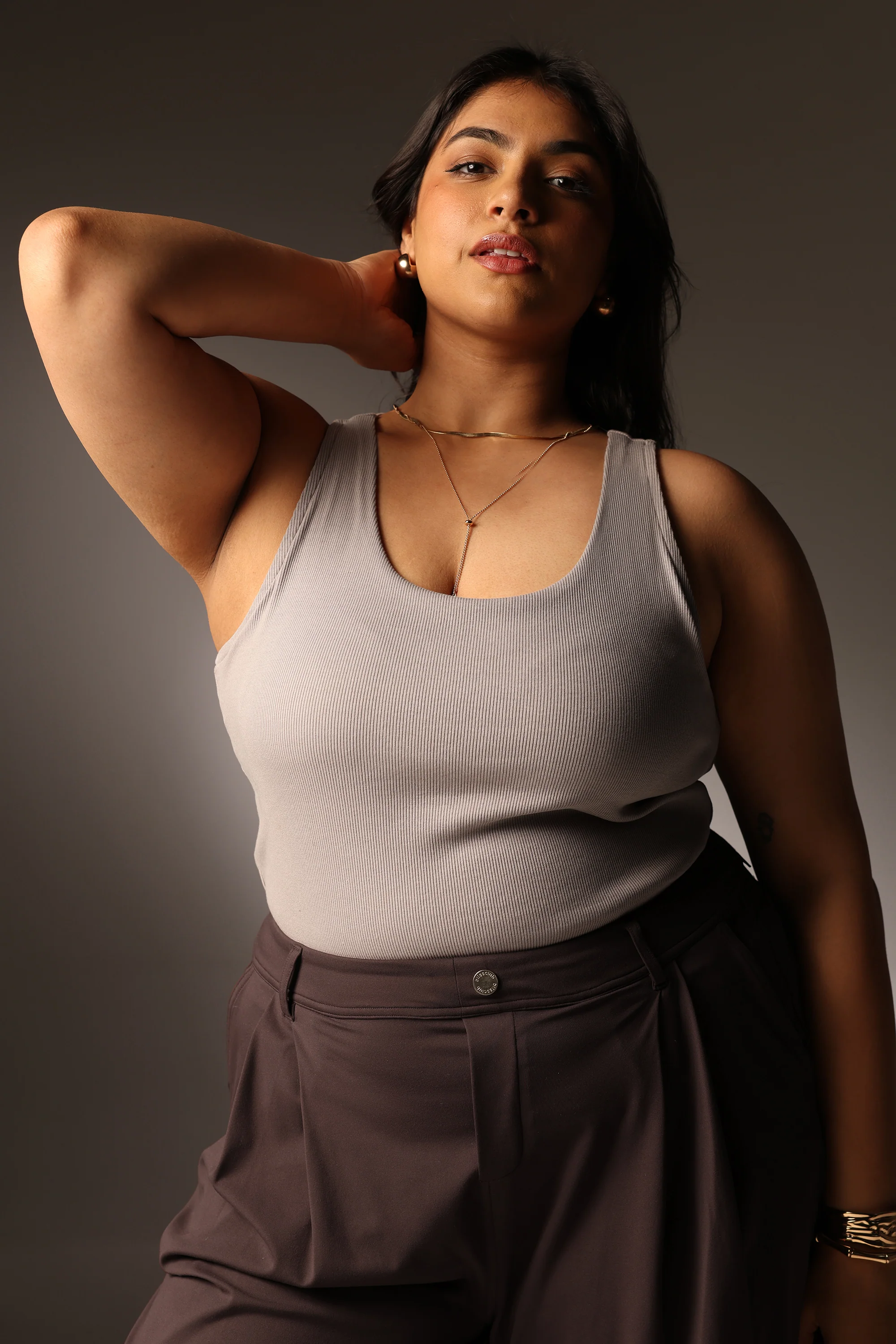 Blissentials Round Neck Built In Bra Top - Image 54