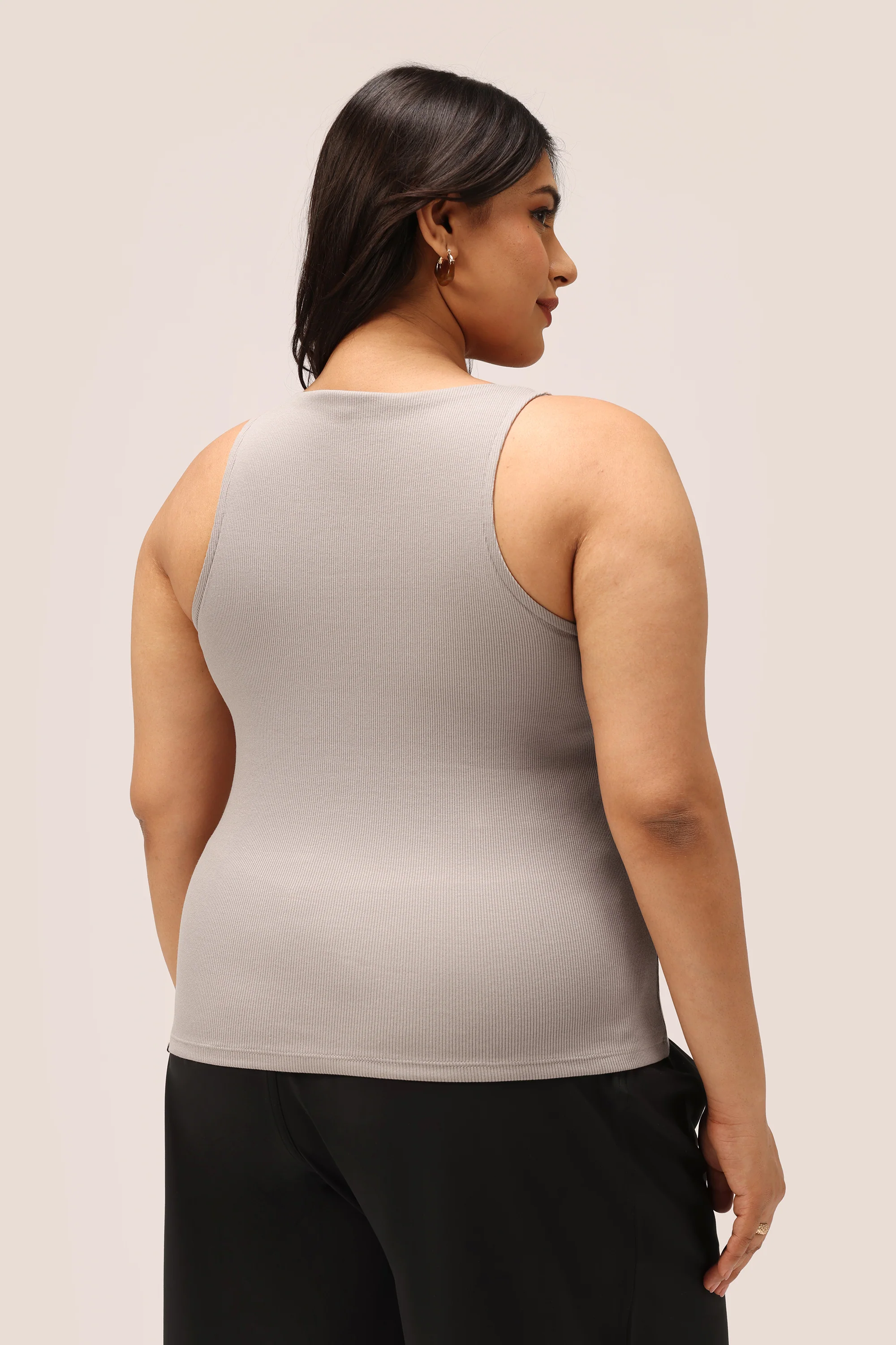 Blissentials Round Neck Built In Bra Top - Image 56