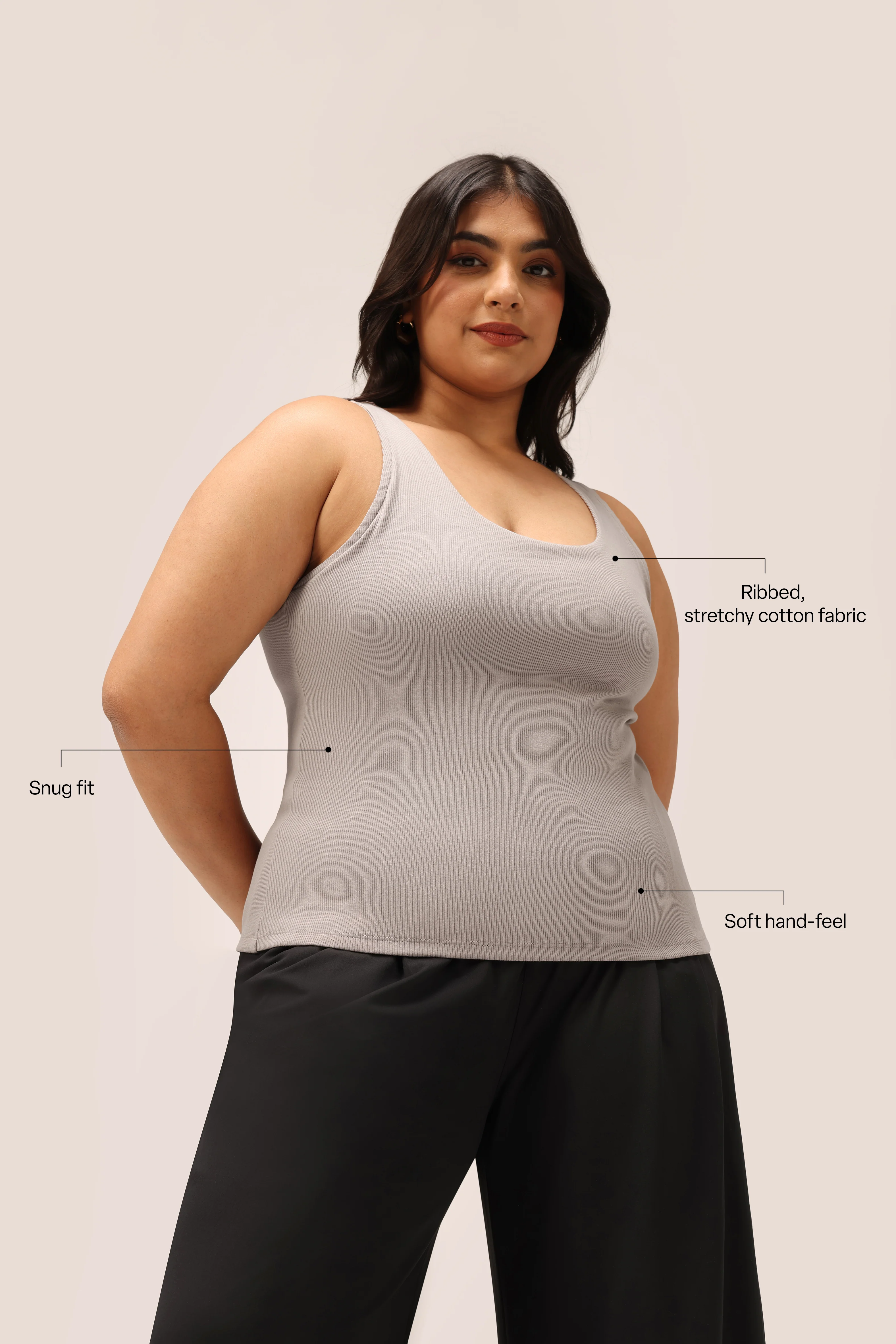 Blissentials Round Neck Built In Bra Top - Image 59