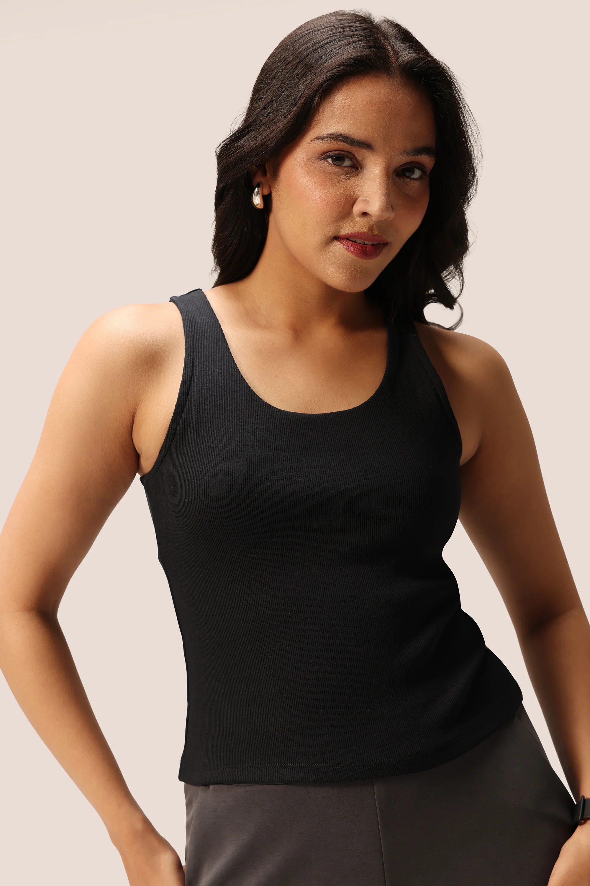 Blissentials Round Neck Built In Bra Top - Image 6
