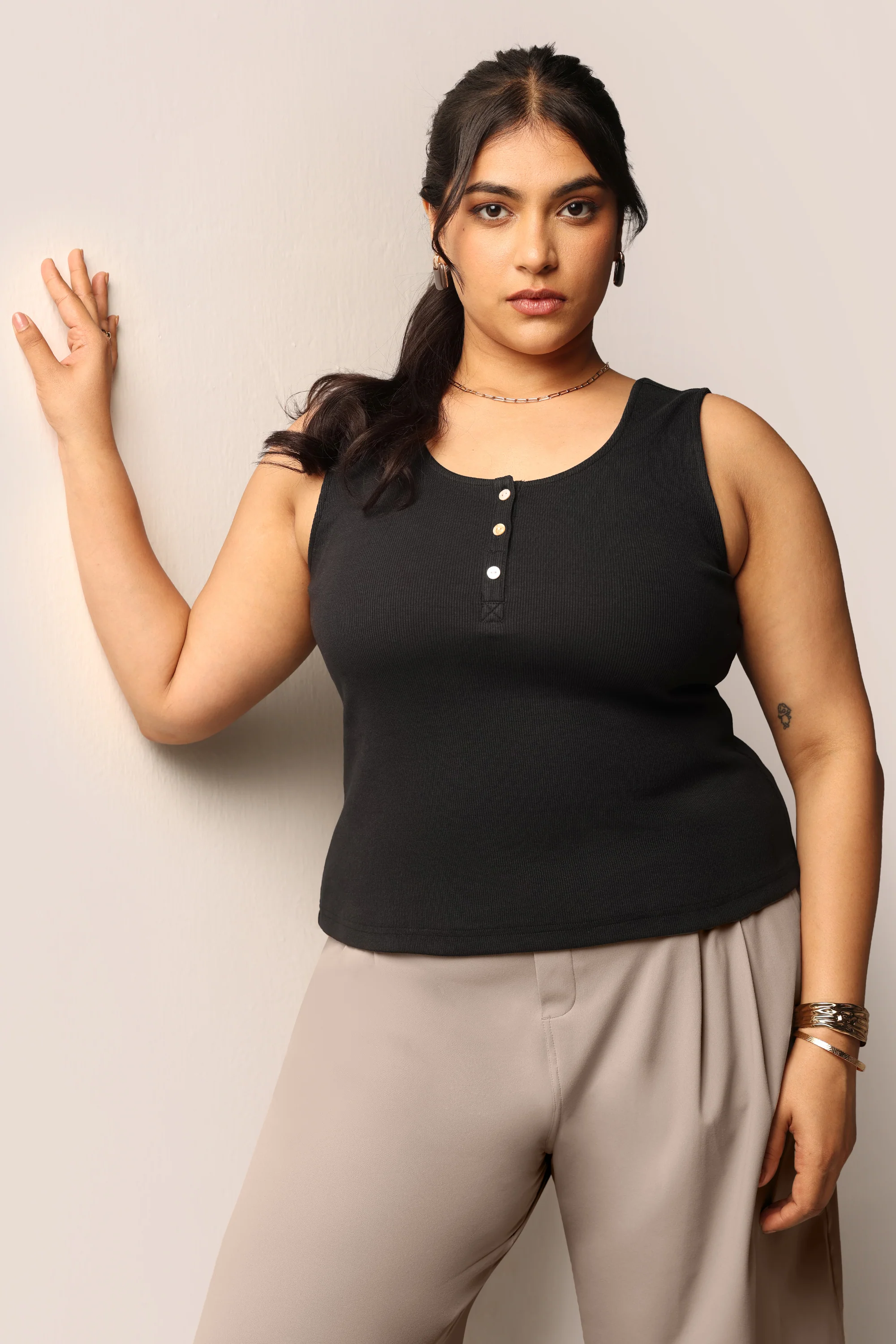 Blissentials Round Neck Henley Tank - Image 13