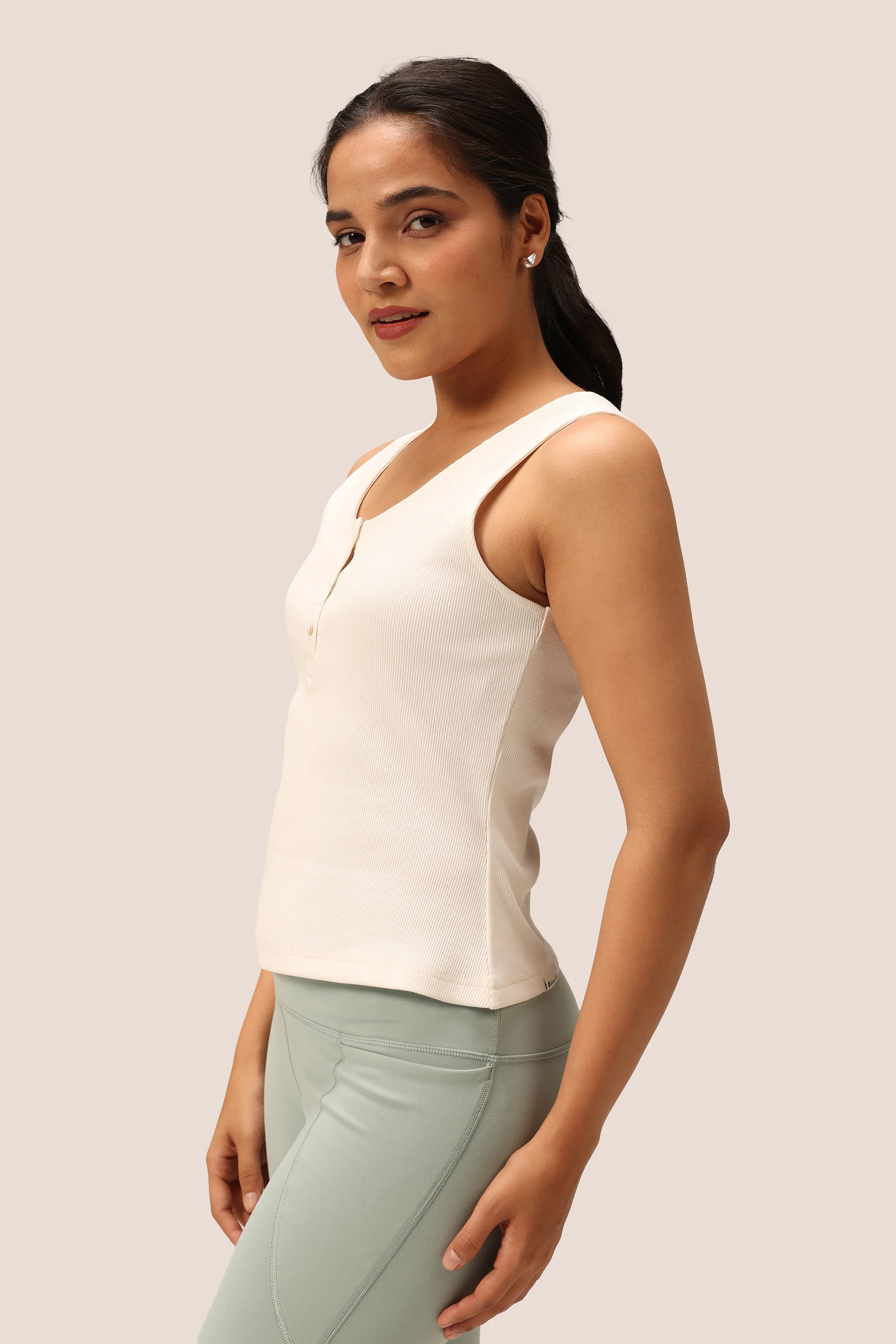 Blissentials Round Neck Henley Tank - Image 17