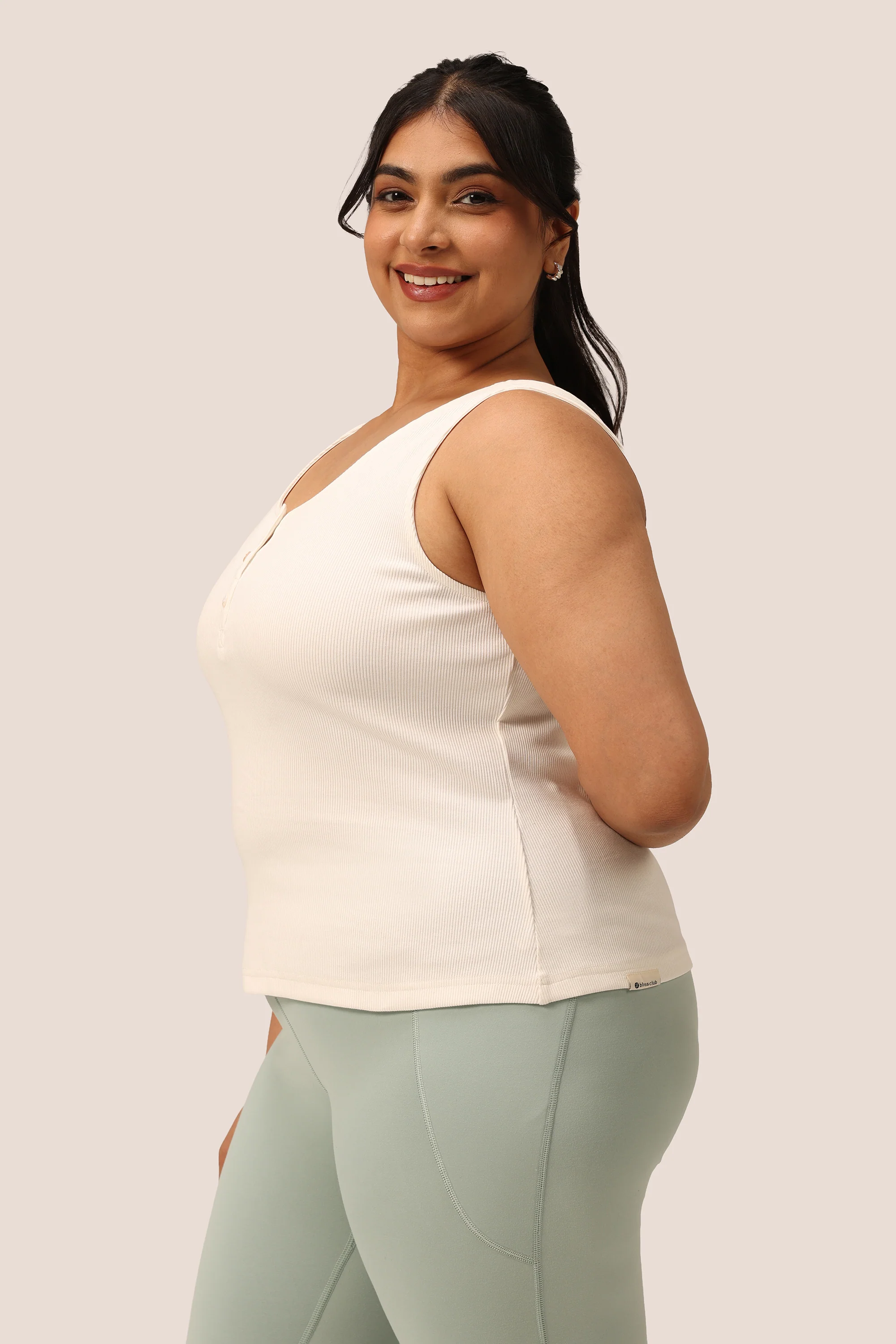 Blissentials Round Neck Henley Tank - Image 27