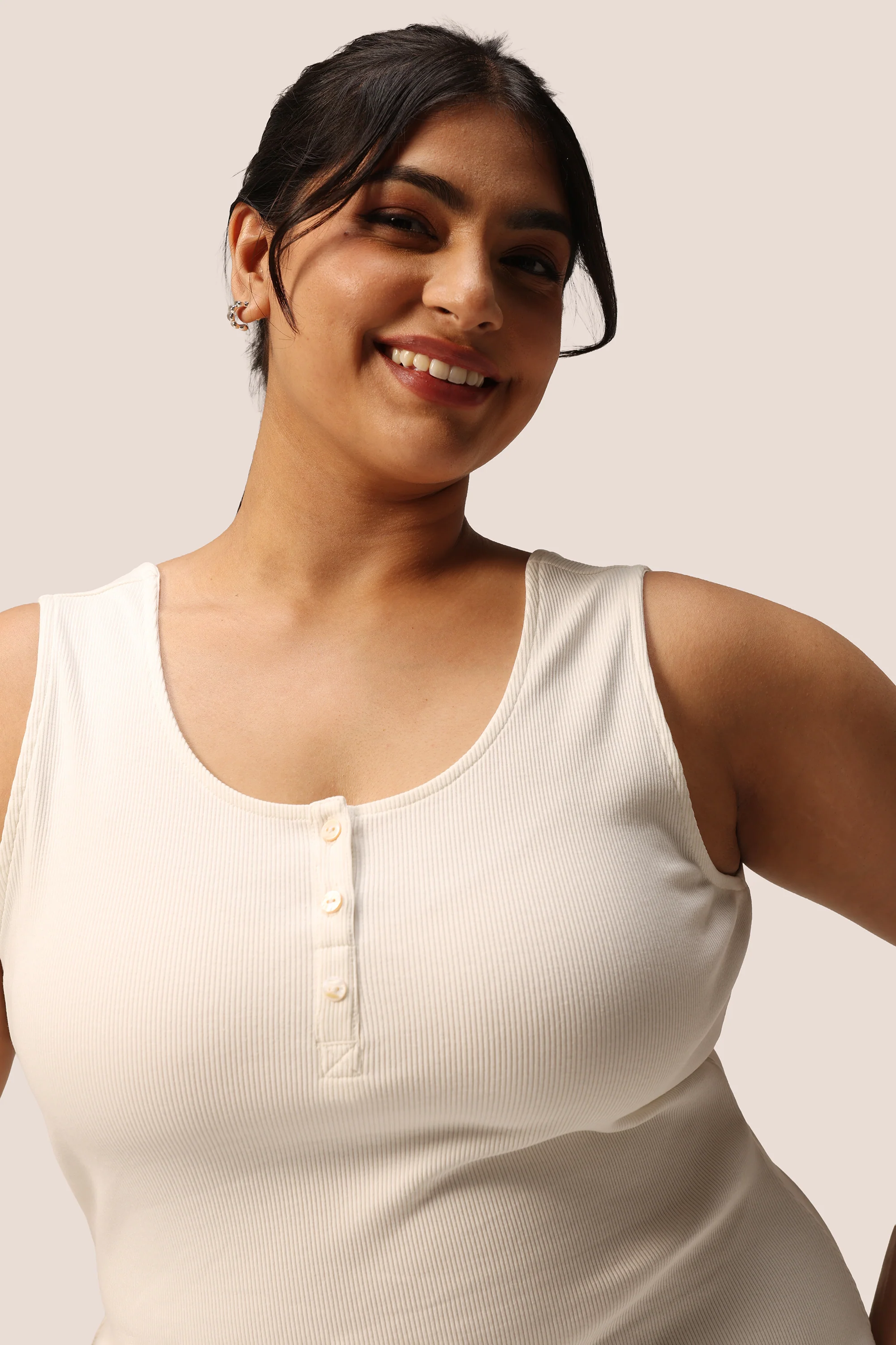 Blissentials Round Neck Henley Tank - Image 28