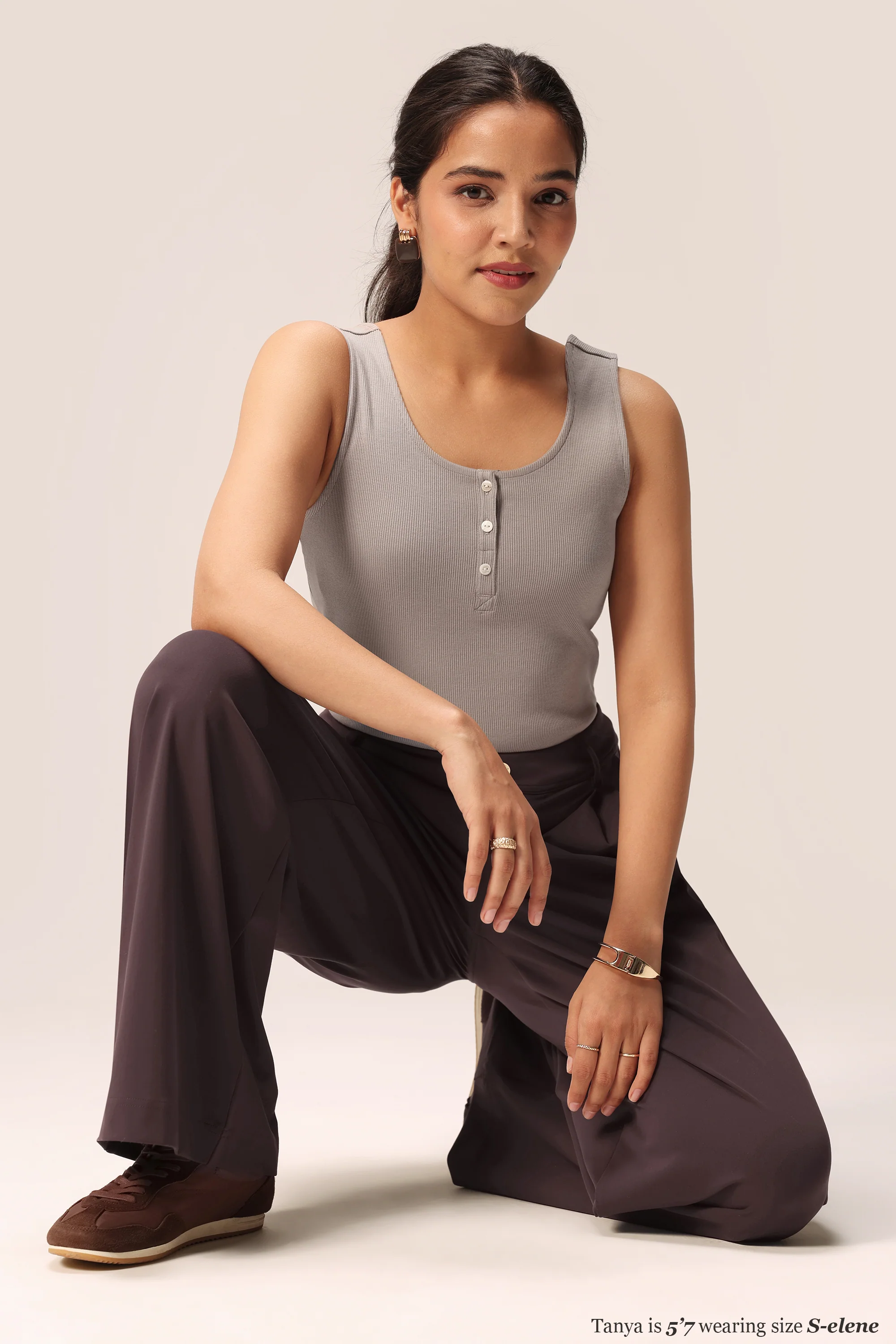 Blissentials Round Neck Henley Tank - Image 35