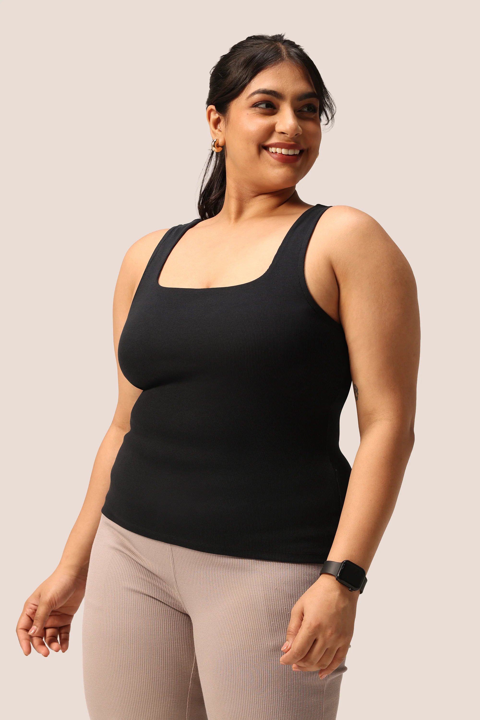 Blissentials Square Neck Built In Bra Top - Image 14