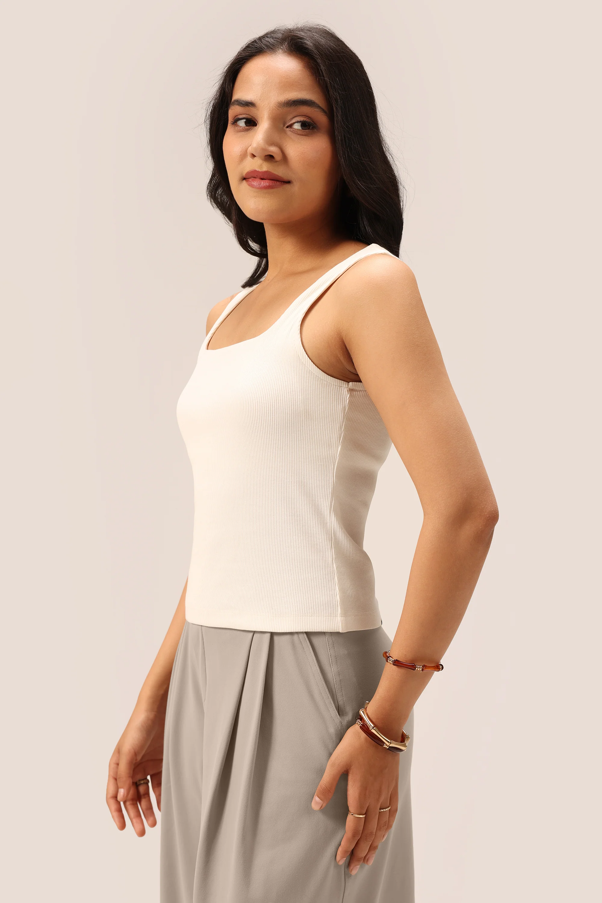 Blissentials Square Neck Built In Bra Top - Image 22