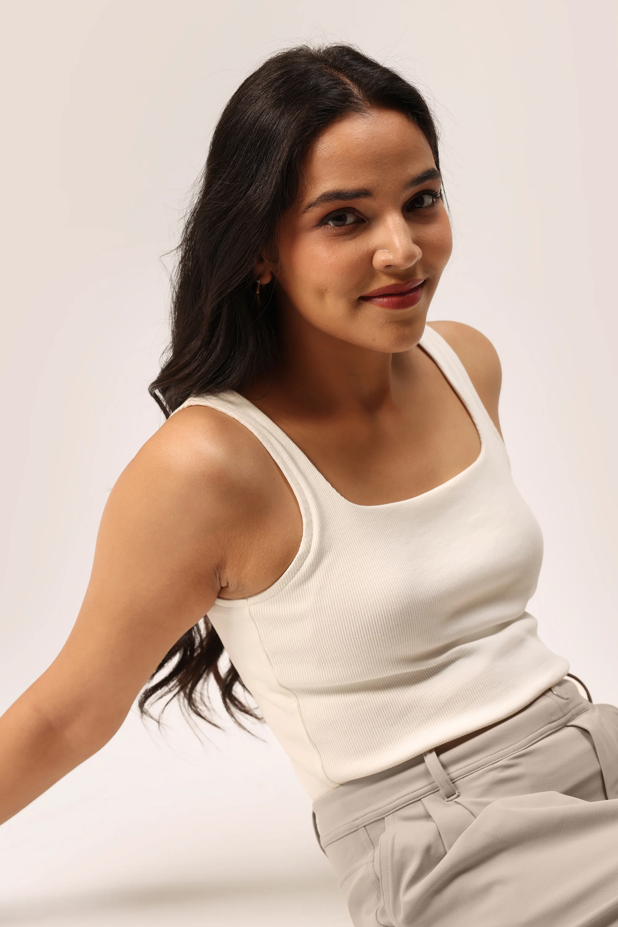 Blissentials Square Neck Built In Bra Top - Image 30