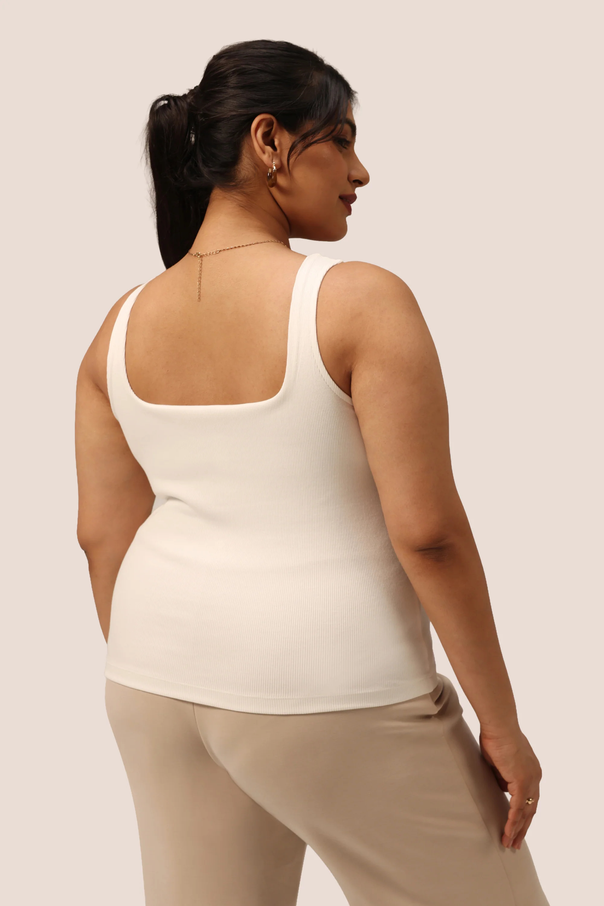 Blissentials Square Neck Built In Bra Top - Image 31
