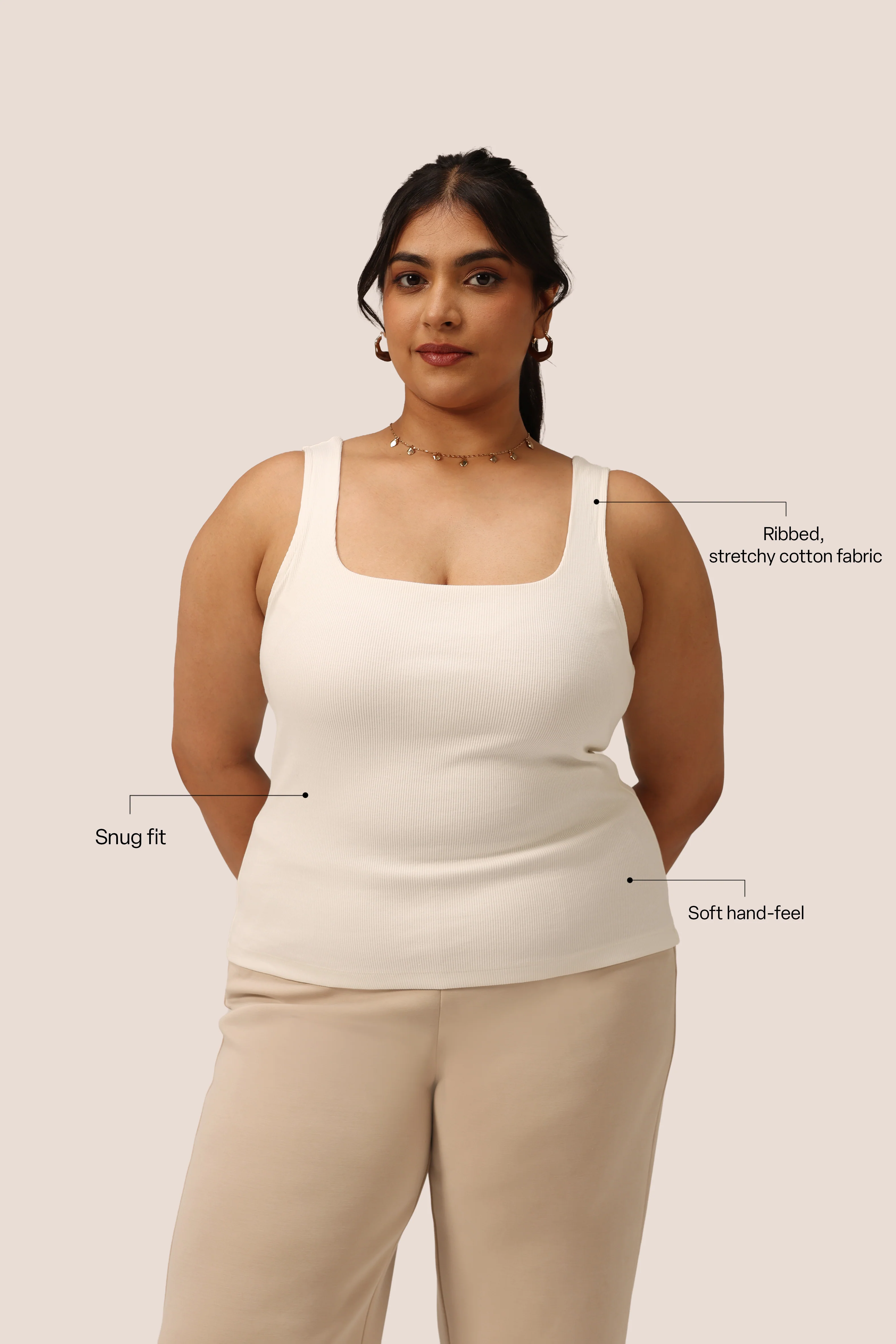 Blissentials Square Neck Built In Bra Top - Image 33
