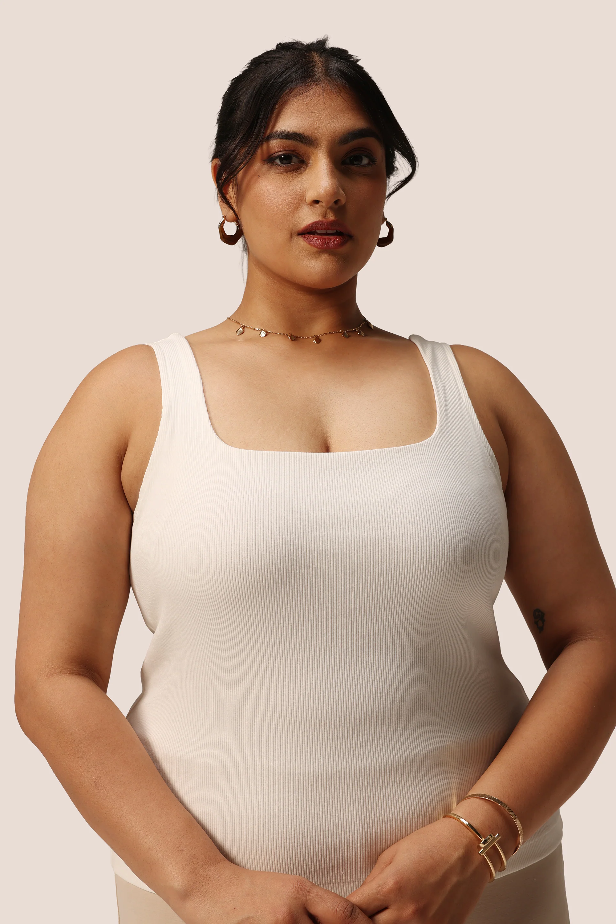 Blissentials Square Neck Built In Bra Top - Image 35