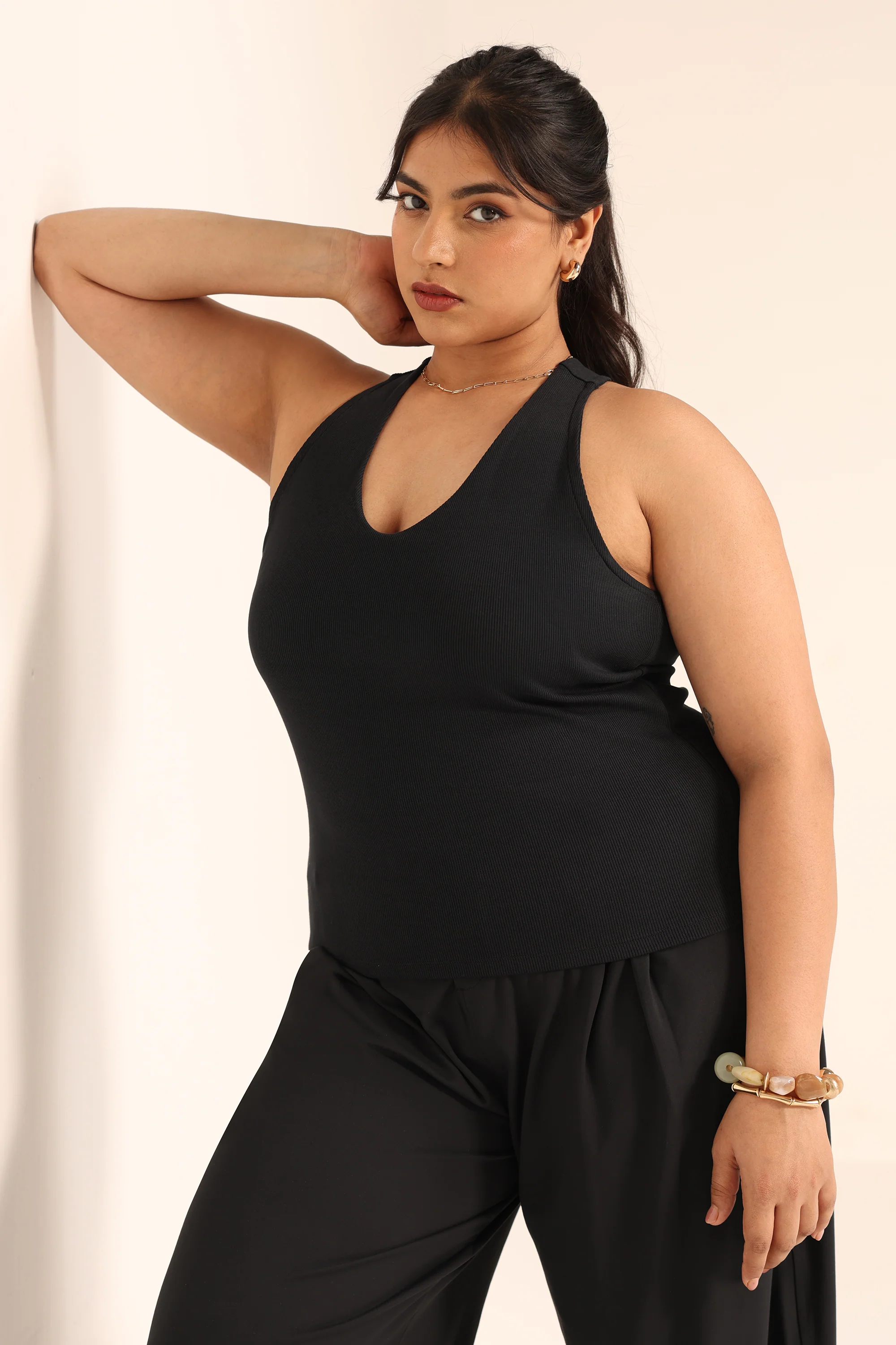 Blissentials V- Neck Racerback Built In Bra Top - Image 21