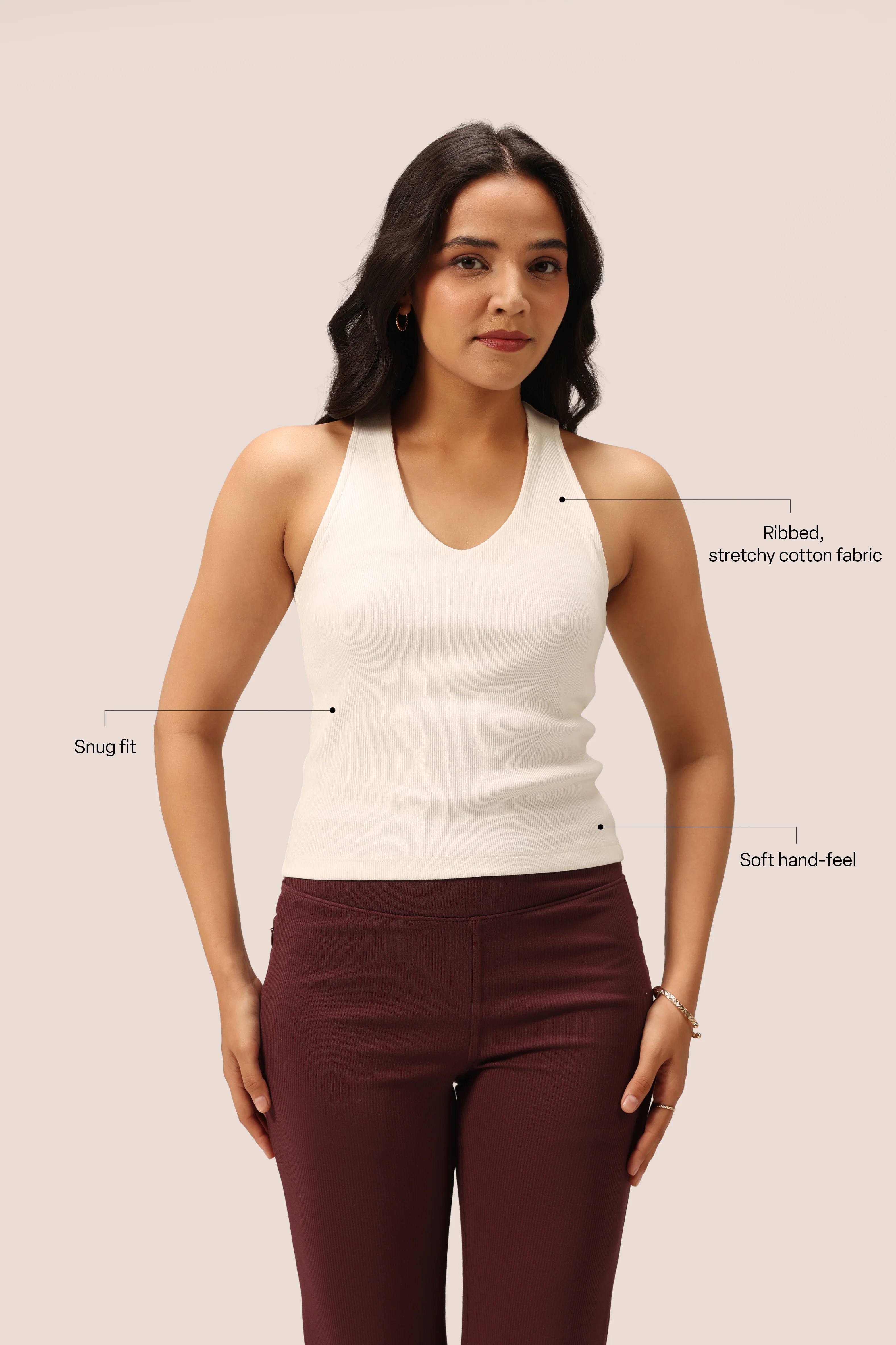 Blissentials V- Neck Racerback Built In Bra Top - Image 26