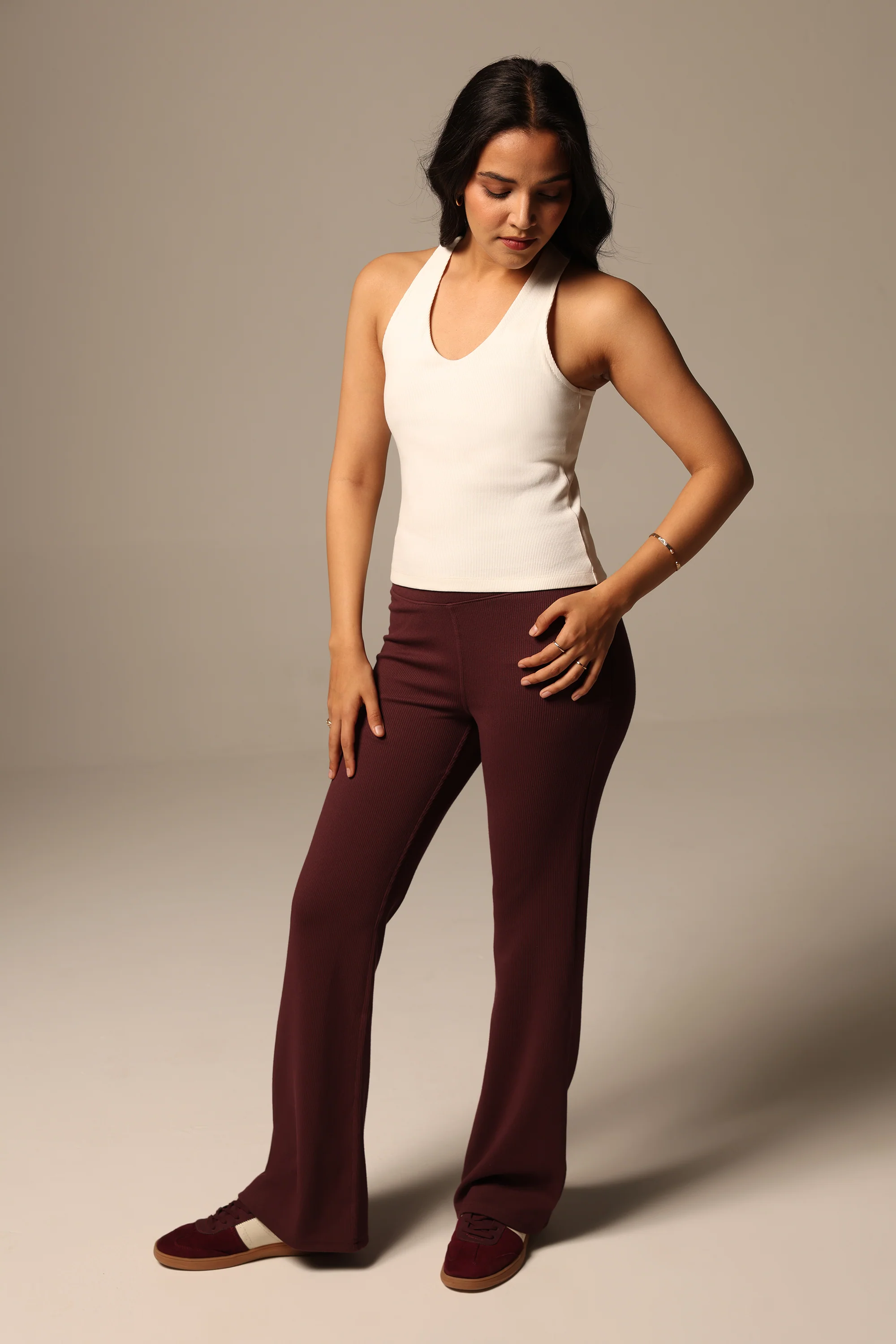 Blissentials V- Neck Racerback Built In Bra Top - Image 31