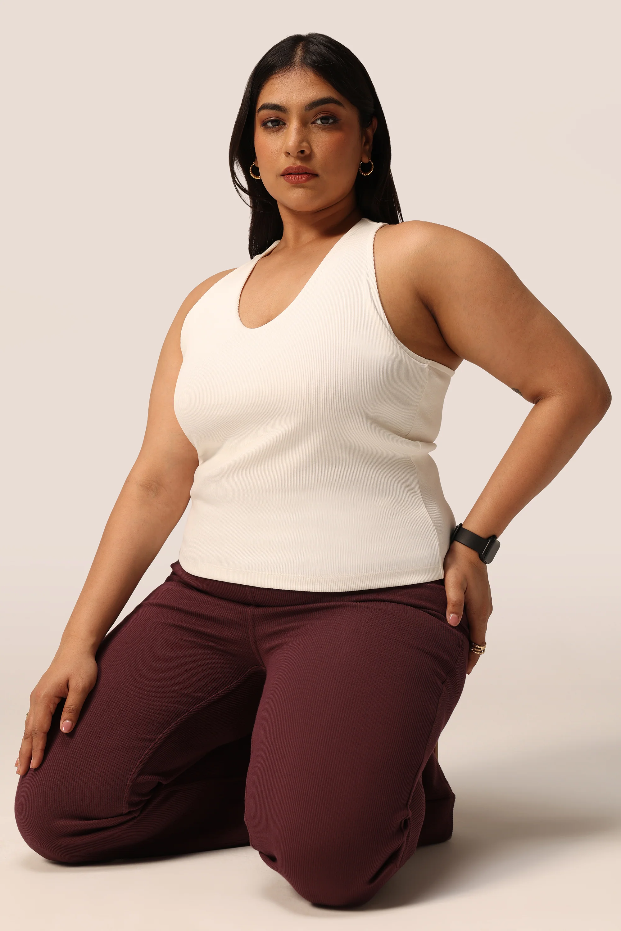 Blissentials V- Neck Racerback Built In Bra Top - Image 41