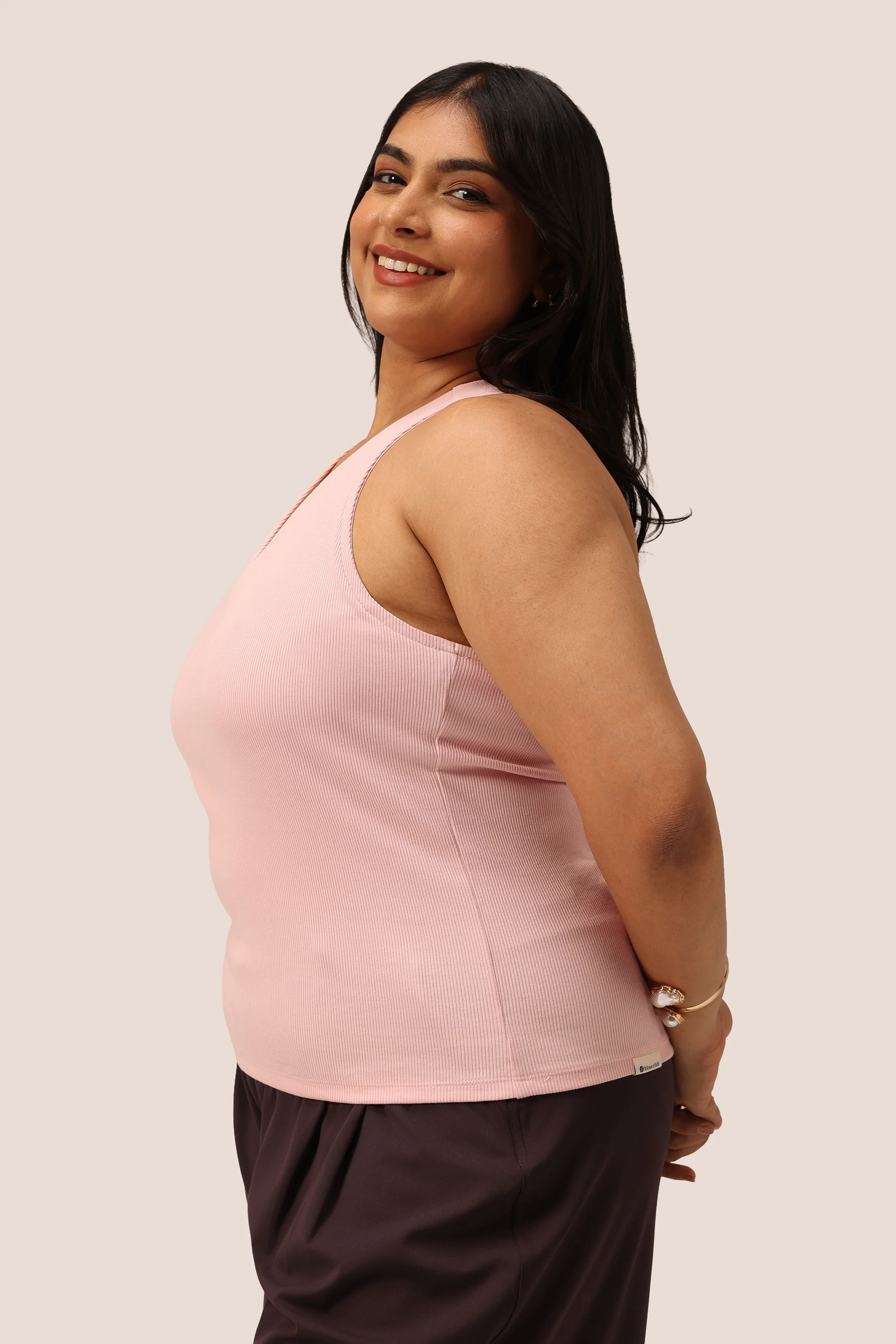 Blissentials V- Neck Racerback Built In Bra Top - Image 54