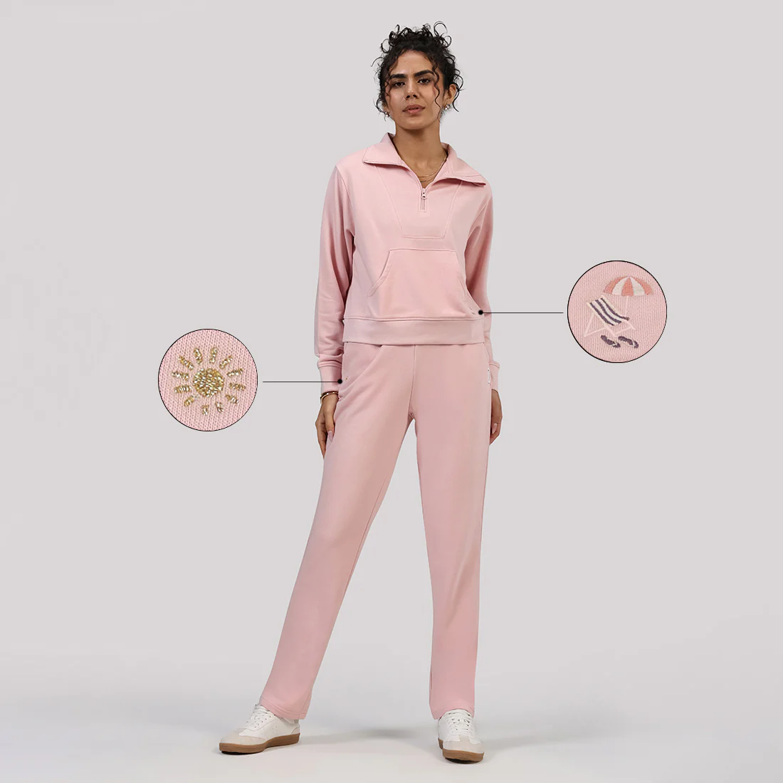 BlissTerry™ Cotton Pullover with Zipper - Image 101