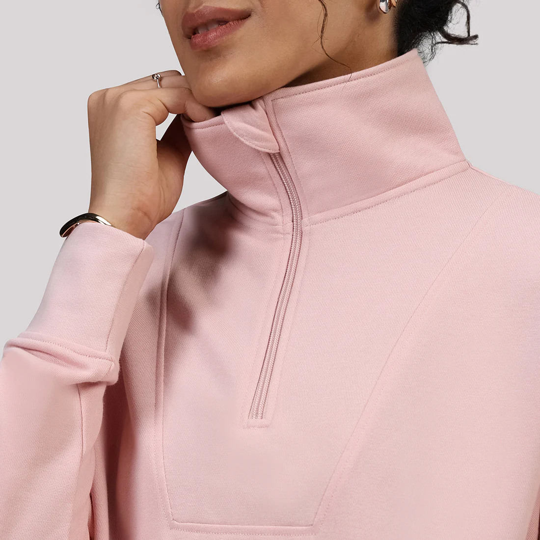 BlissTerry™ Cotton Pullover with Zipper - Image 113