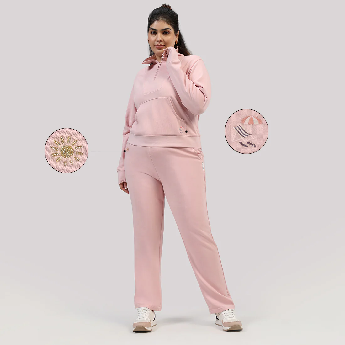 BlissTerry™ Cotton Pullover with Zipper - Image 118
