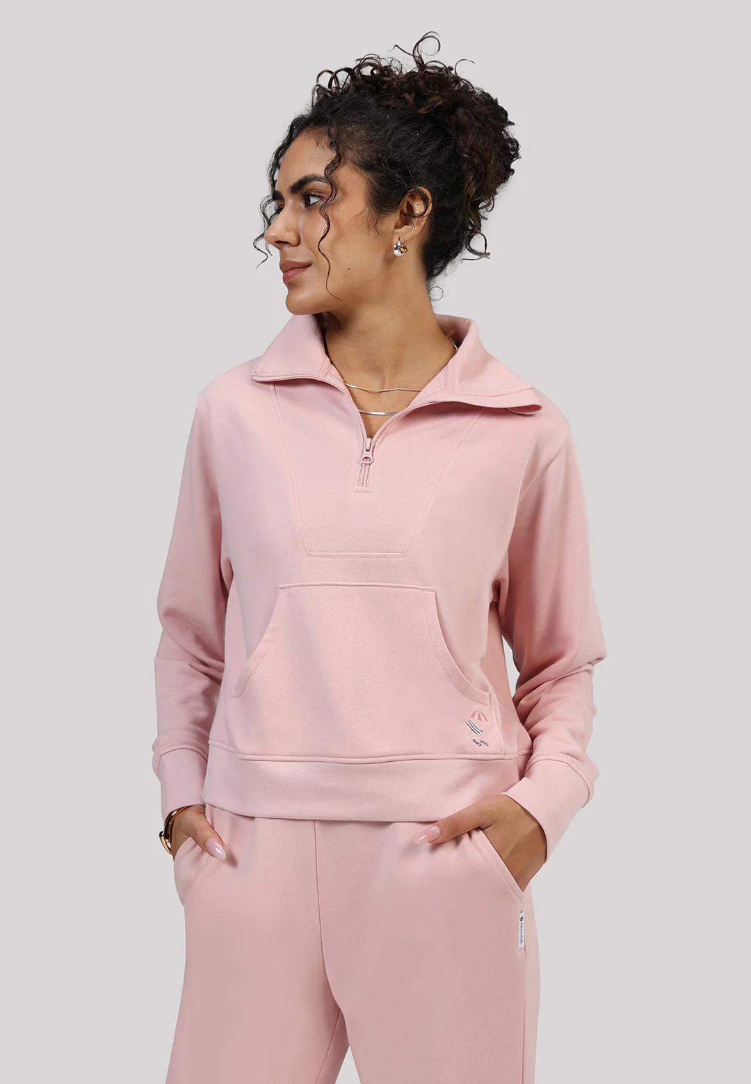 BlissTerry™ Cotton Pullover with Zipper - Image 138