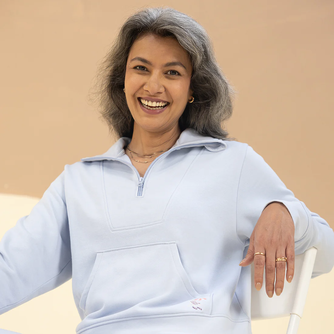 BlissTerry™ Cotton Pullover with Zipper - Image 142