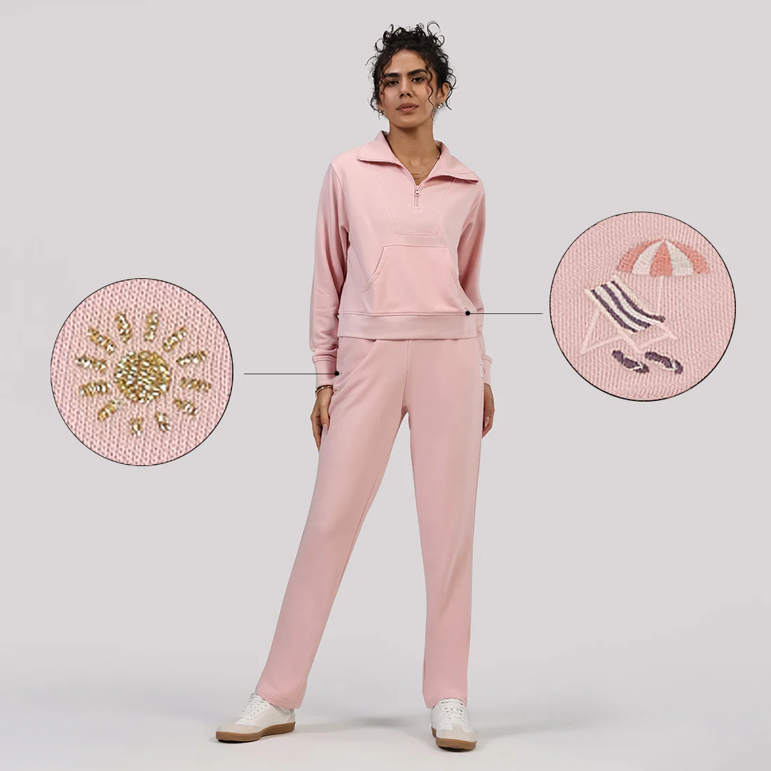 BlissTerry™ Cotton Pullover with Zipper - Image 146
