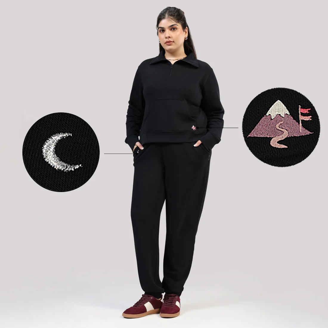 BlissTerry™ Cotton Pullover with Zipper - Image 147