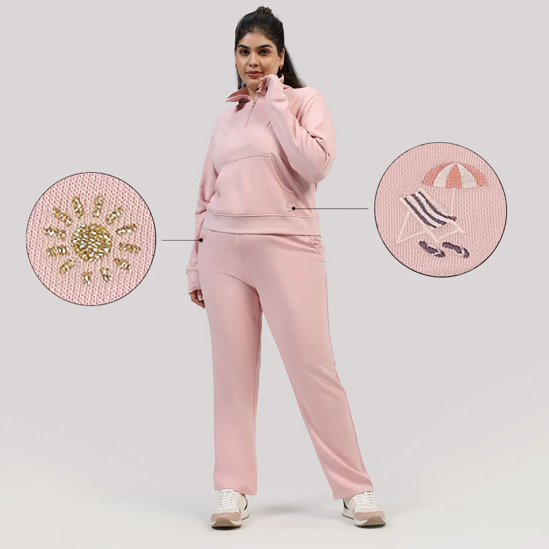 BlissTerry™ Cotton Pullover with Zipper - Image 149