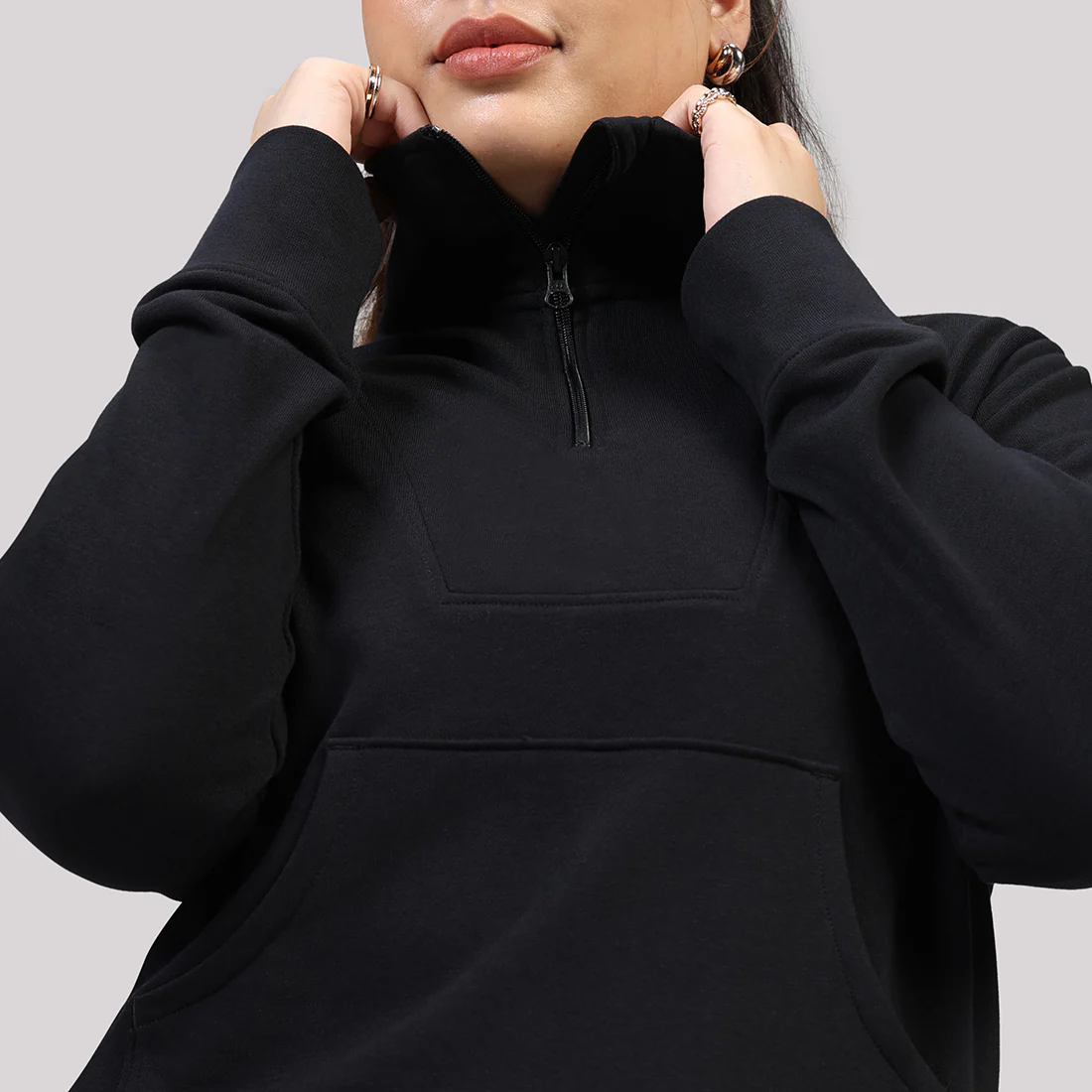 BlissTerry™ Cotton Pullover with Zipper - Image 28