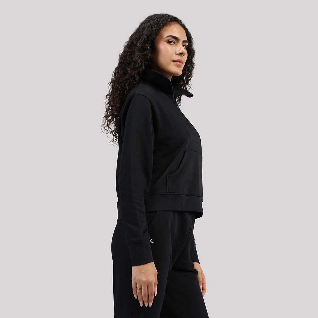 BlissTerry™ Cotton Pullover with Zipper - Image 3