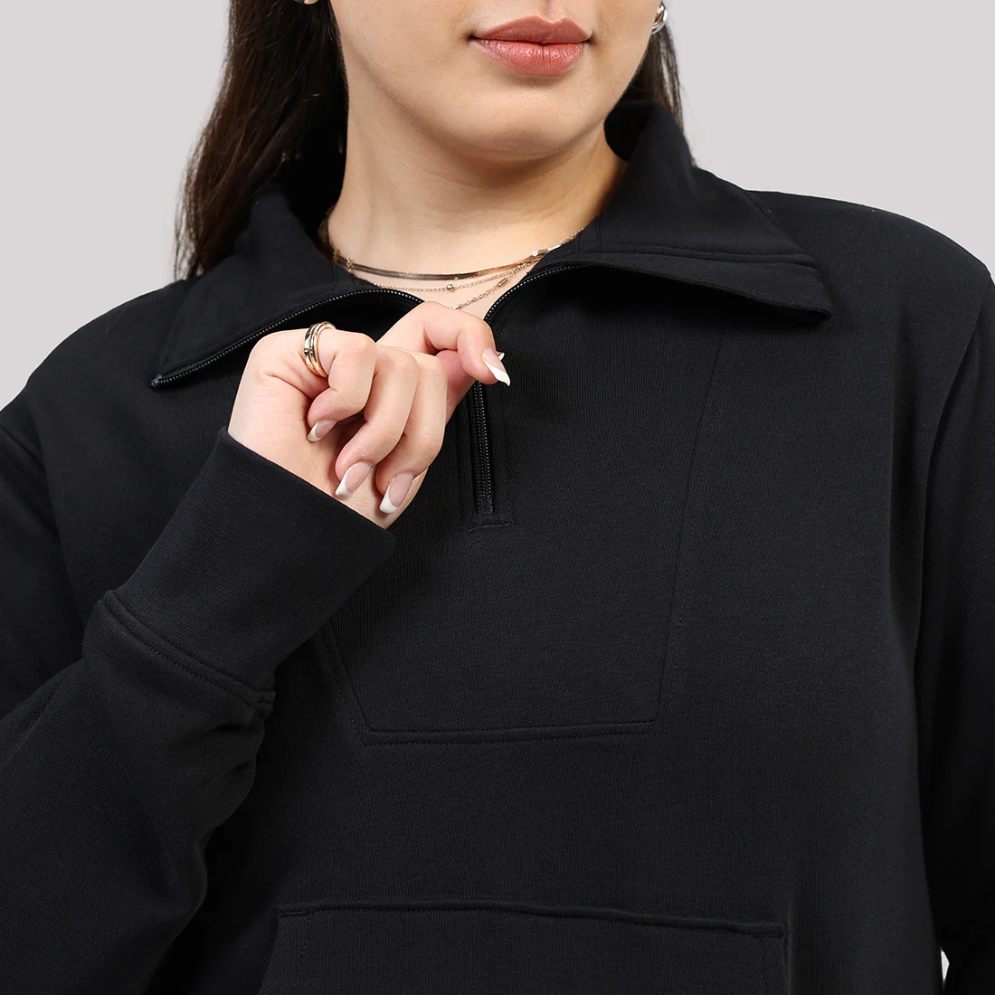 BlissTerry™ Cotton Pullover with Zipper - Image 33