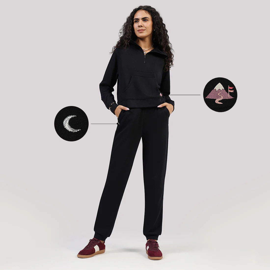 BlissTerry™ Cotton Pullover with Zipper - Image 4
