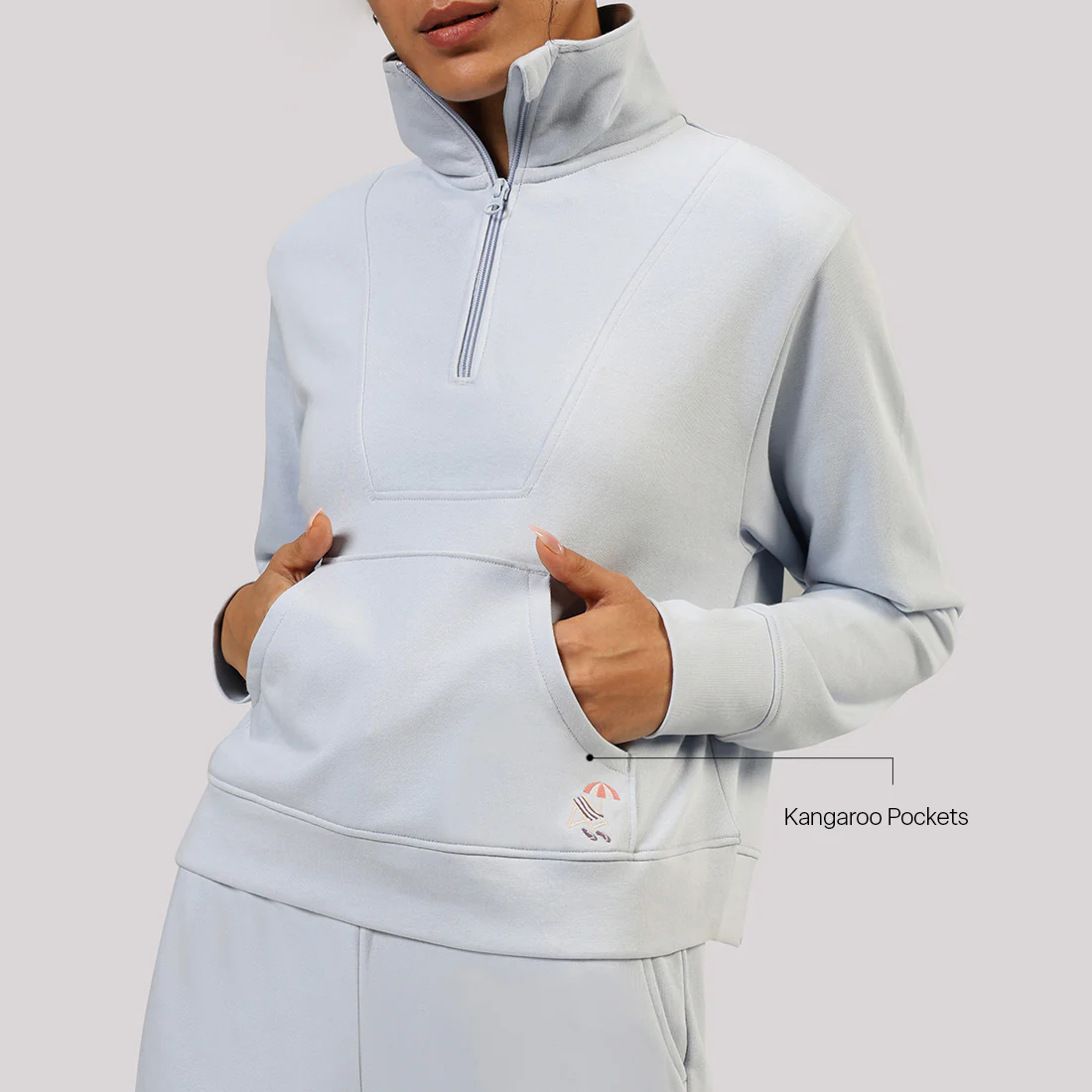 BlissTerry™ Cotton Pullover with Zipper - Image 47