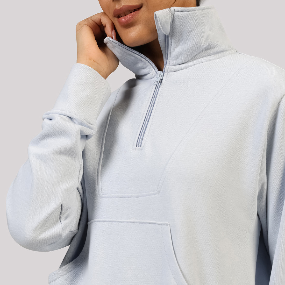 BlissTerry™ Cotton Pullover with Zipper - Image 50