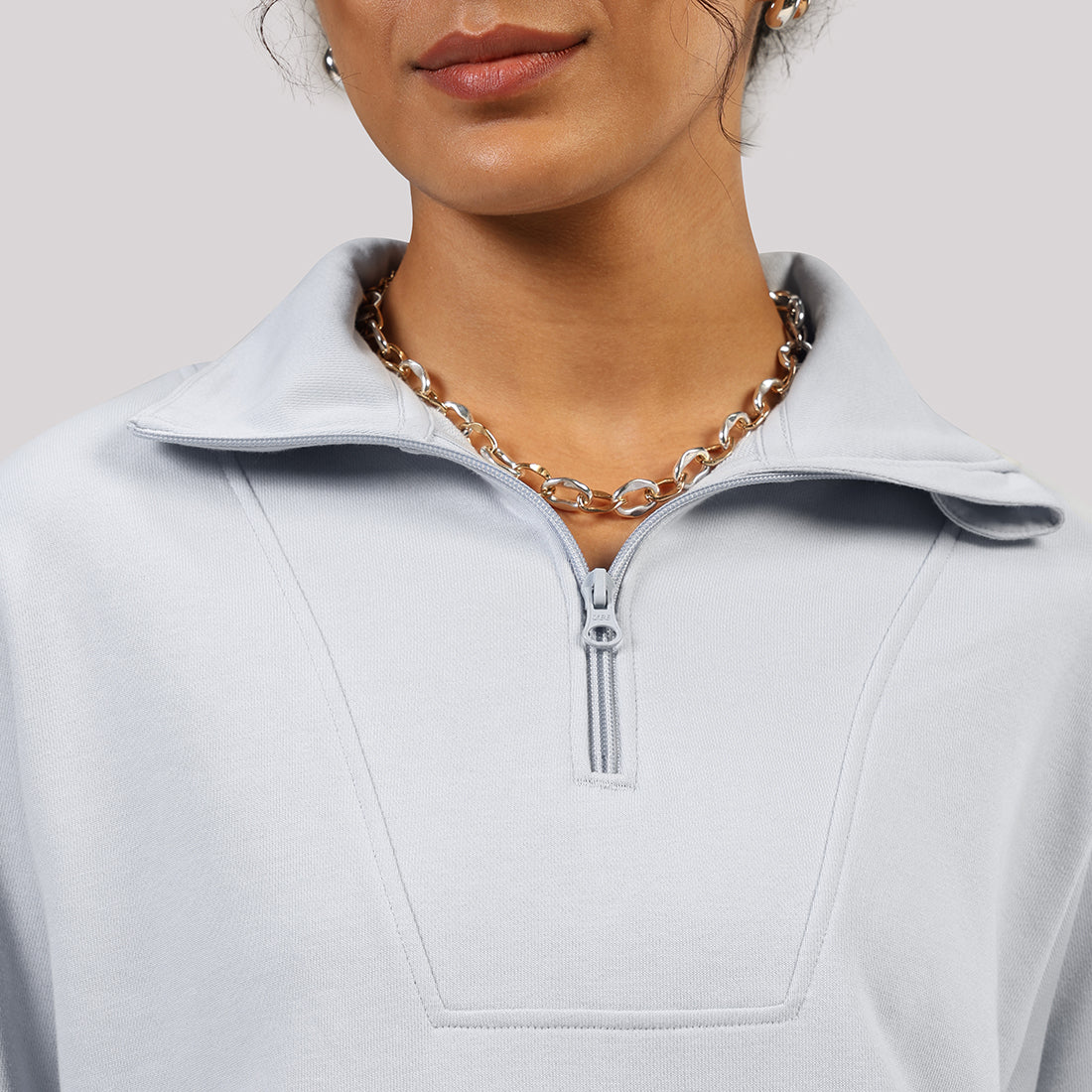 BlissTerry™ Cotton Pullover with Zipper - Image 51