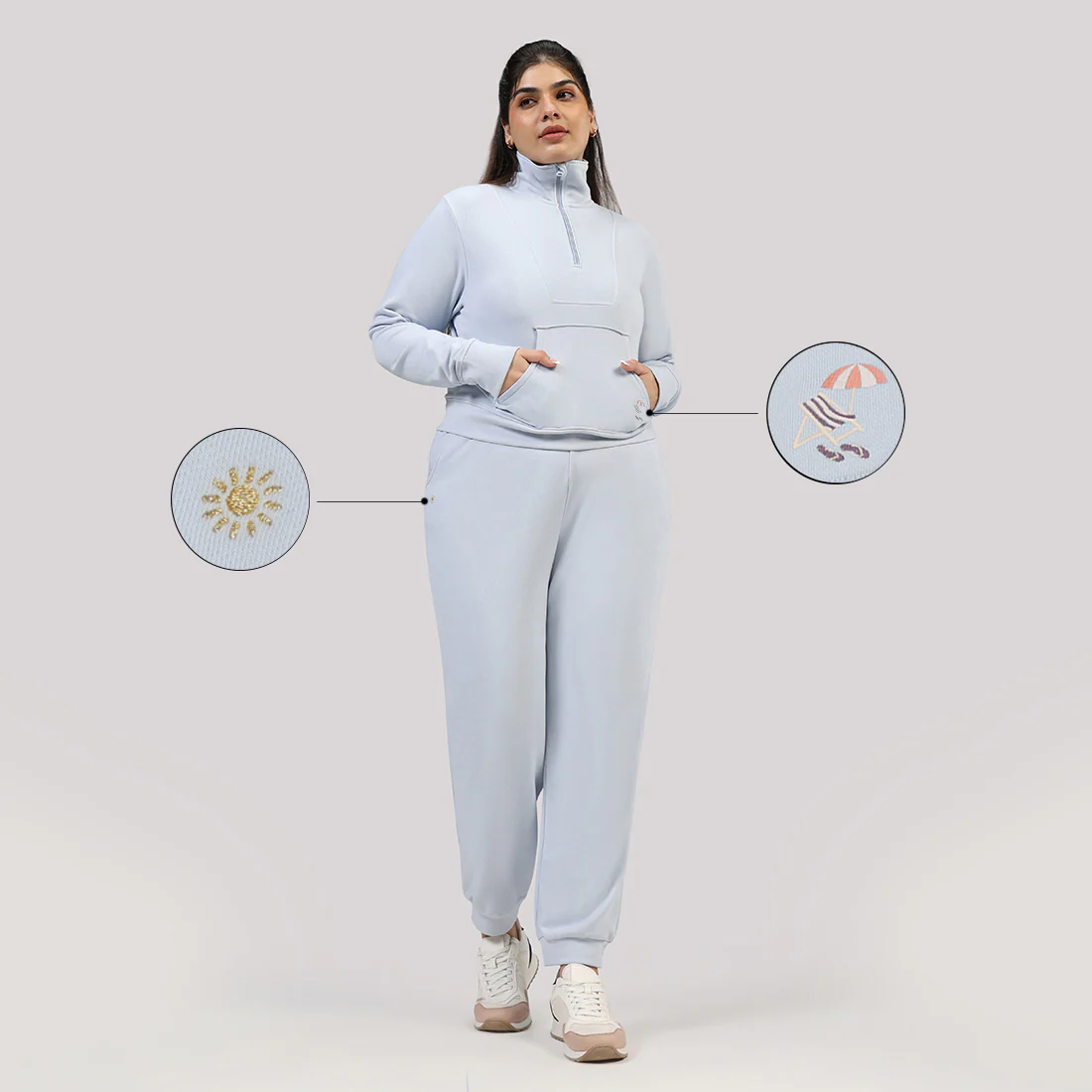 BlissTerry™ Cotton Pullover with Zipper - Image 53