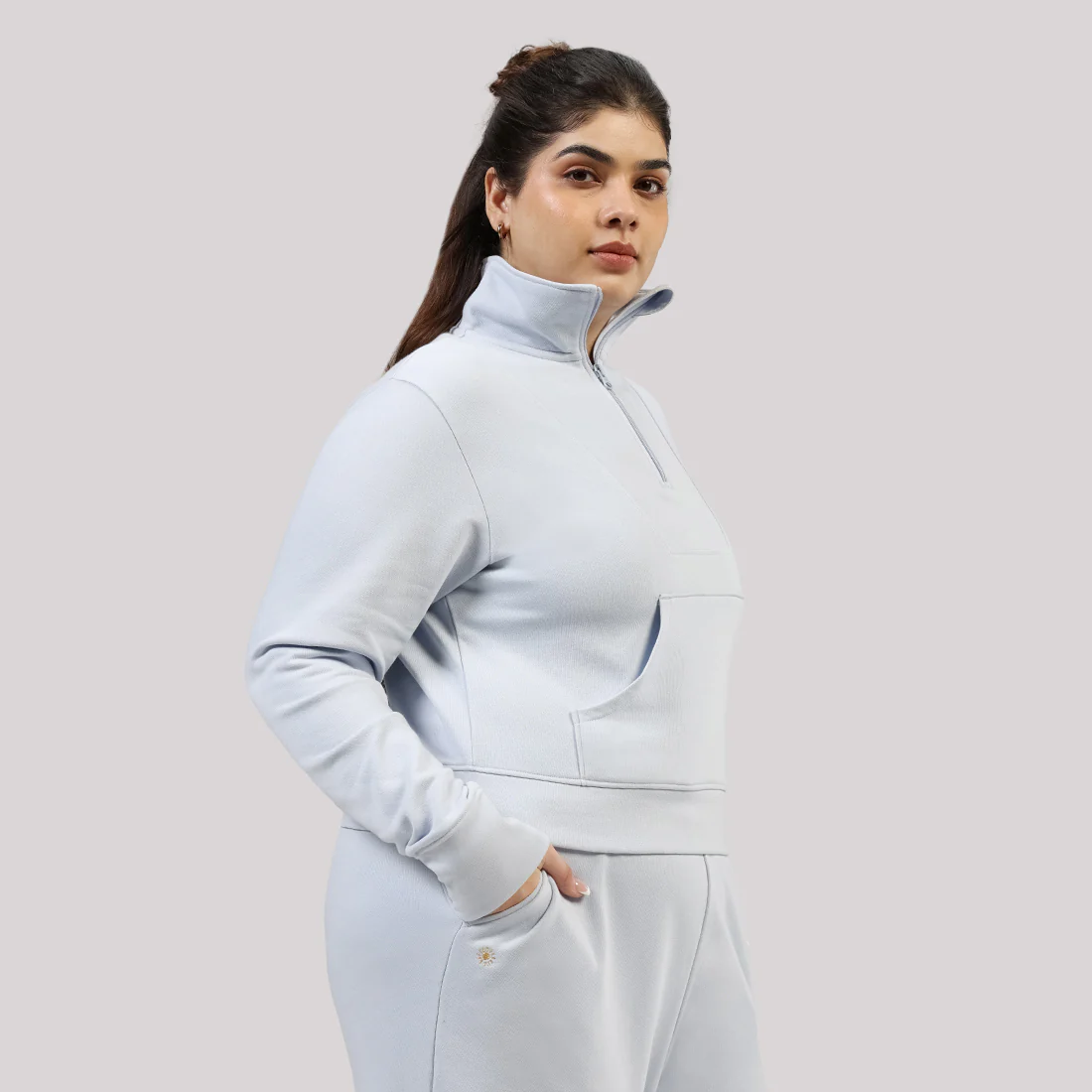 BlissTerry™ Cotton Pullover with Zipper - Image 57